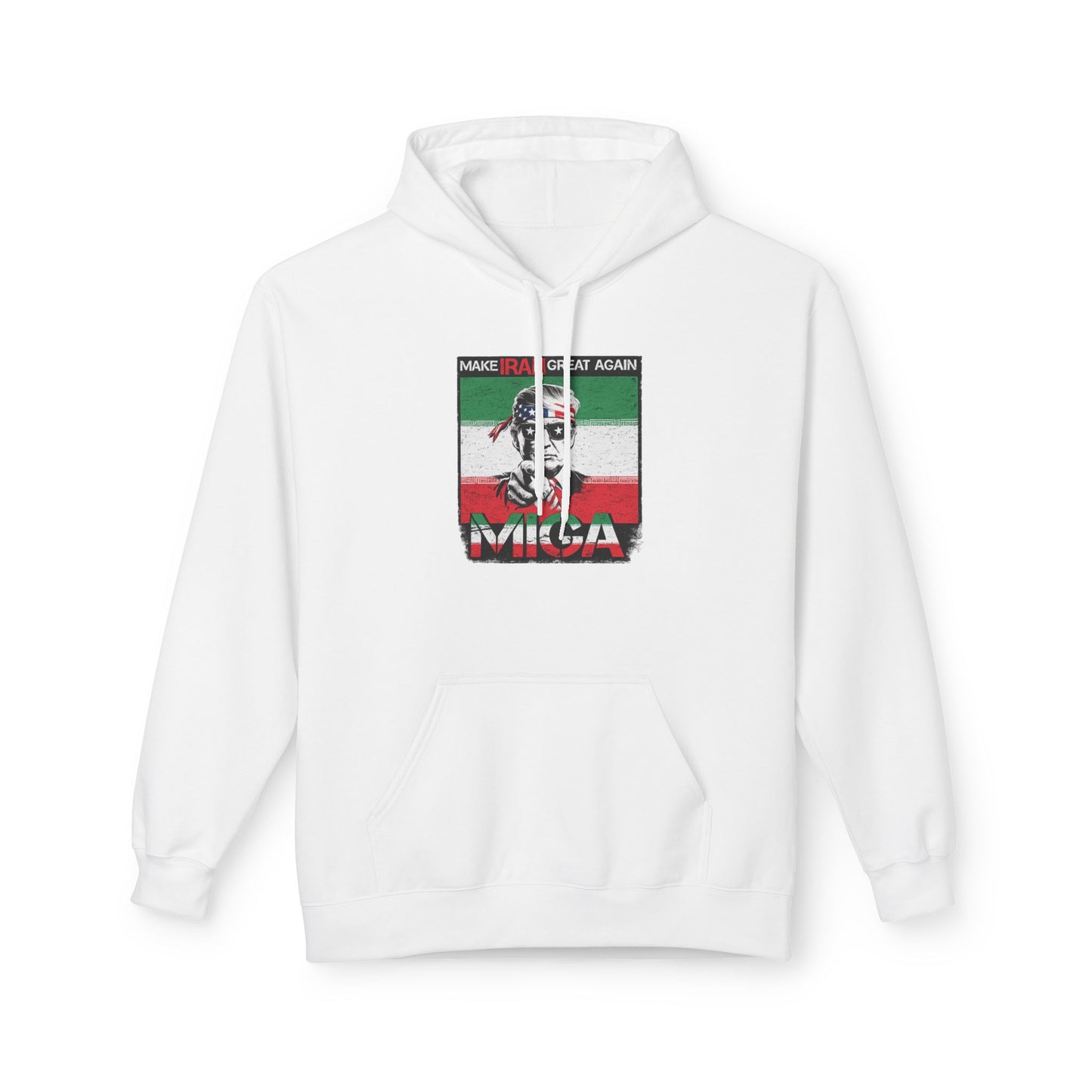 "Make Iran Great Again (MIGA)" Trump Gildan Brand Hoodie