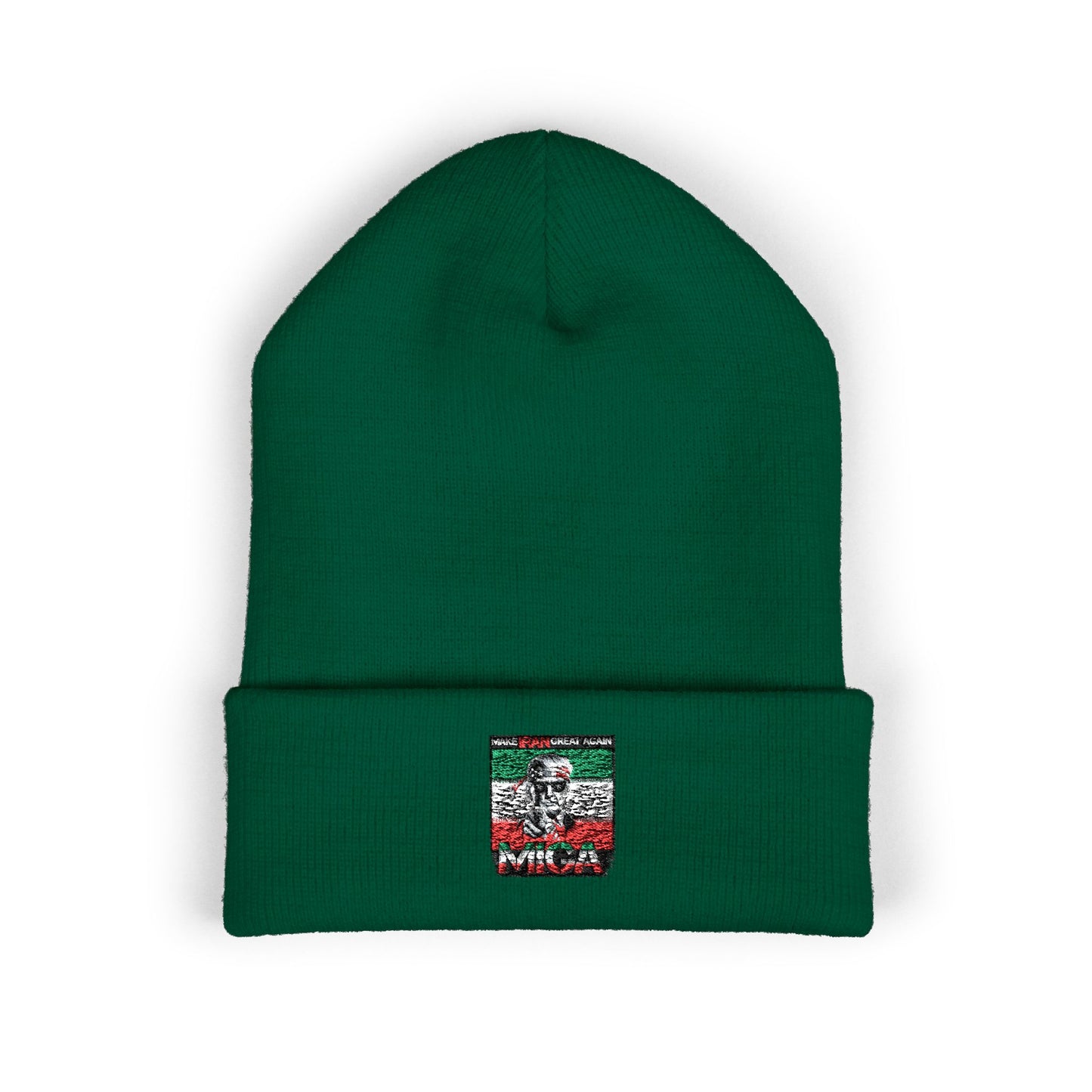 "Make Iran Great Again (MIGA)" Trump Embroidered Classic Cuffed Knit Hat