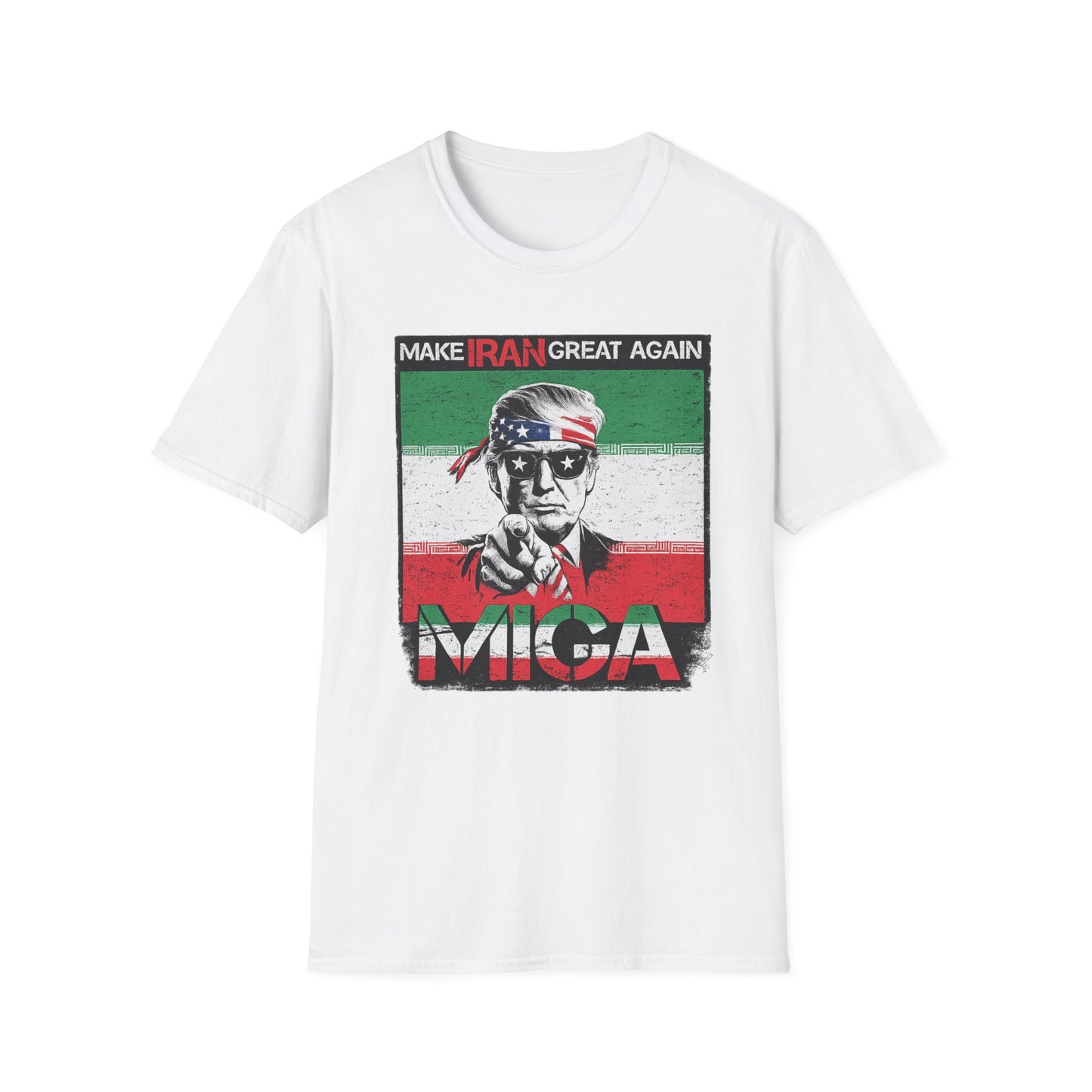 "Make Iran Great Again (MIGA)" Trump Gildan Brand T-Shirt