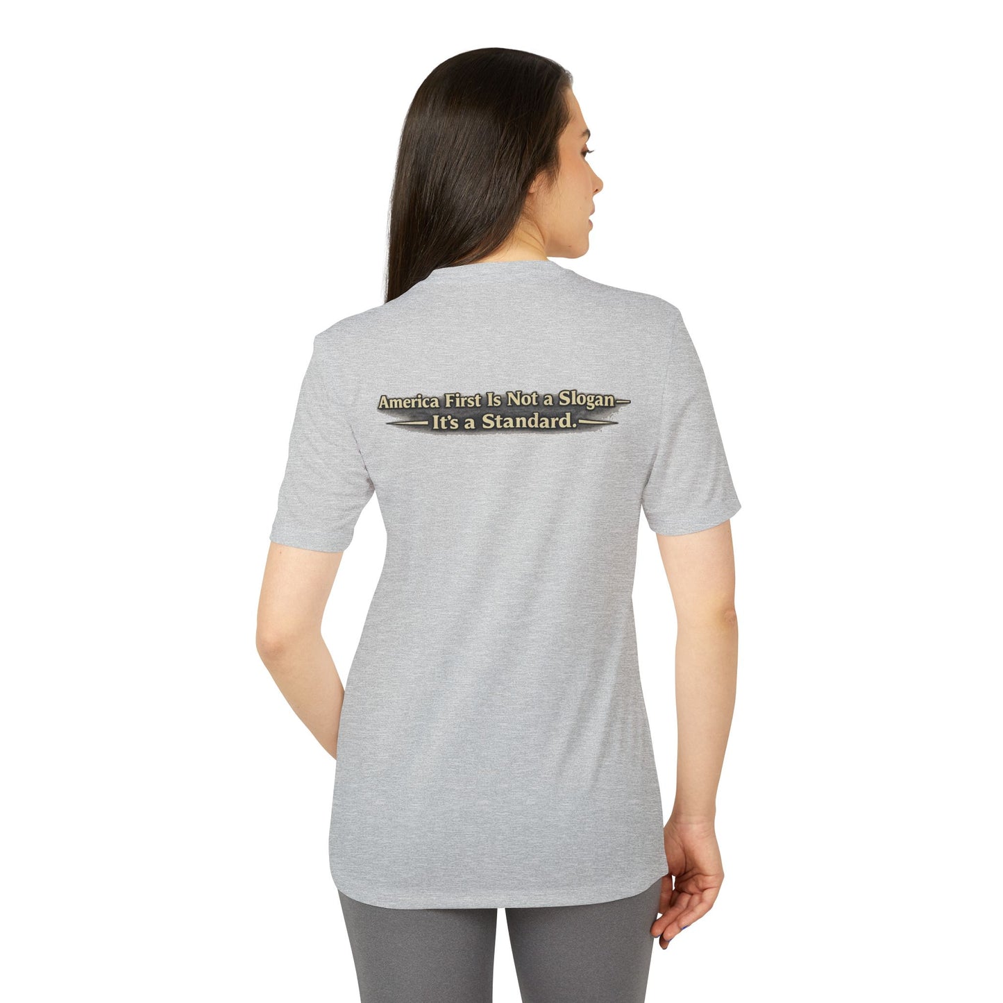 "Make America First Again" Book Merch Adidas Brand T-Shirt