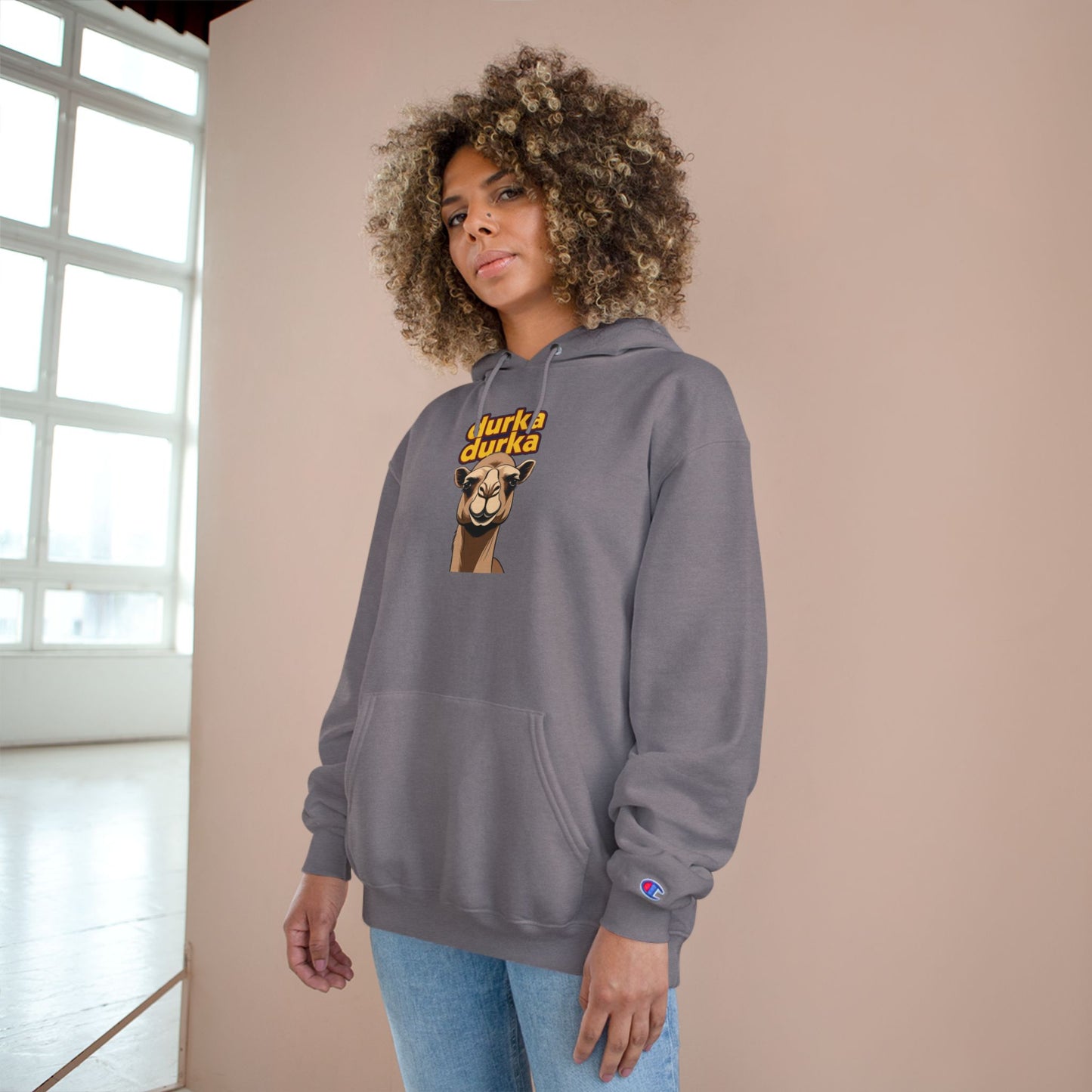 "Durka Durka" Camel Champion Brand Hoodie