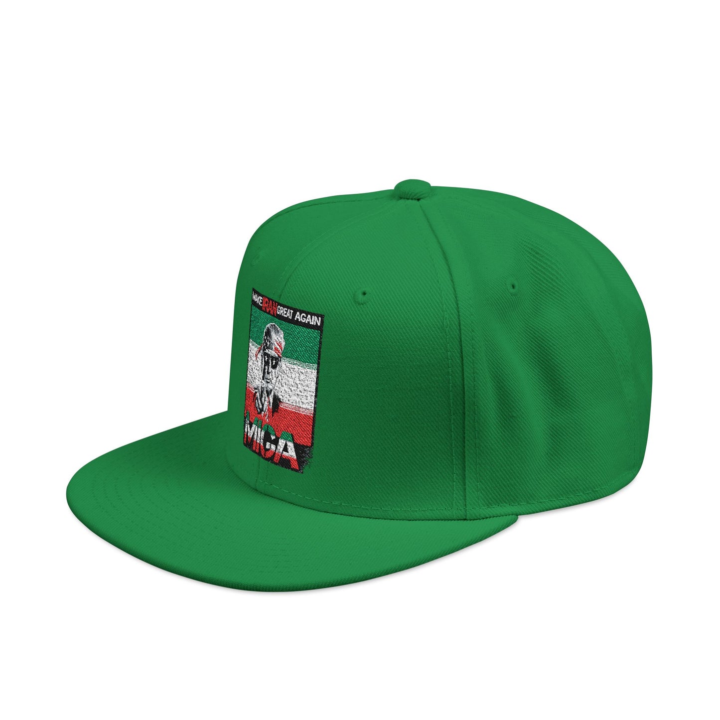 "Make Iran Great Again (MIGA)" Trump Embroidered Snapback Hat