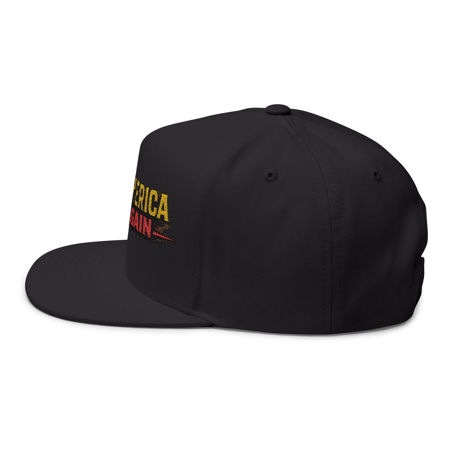 "Make America First Again" Book Merch Flat Bill Cap (Embroidered)