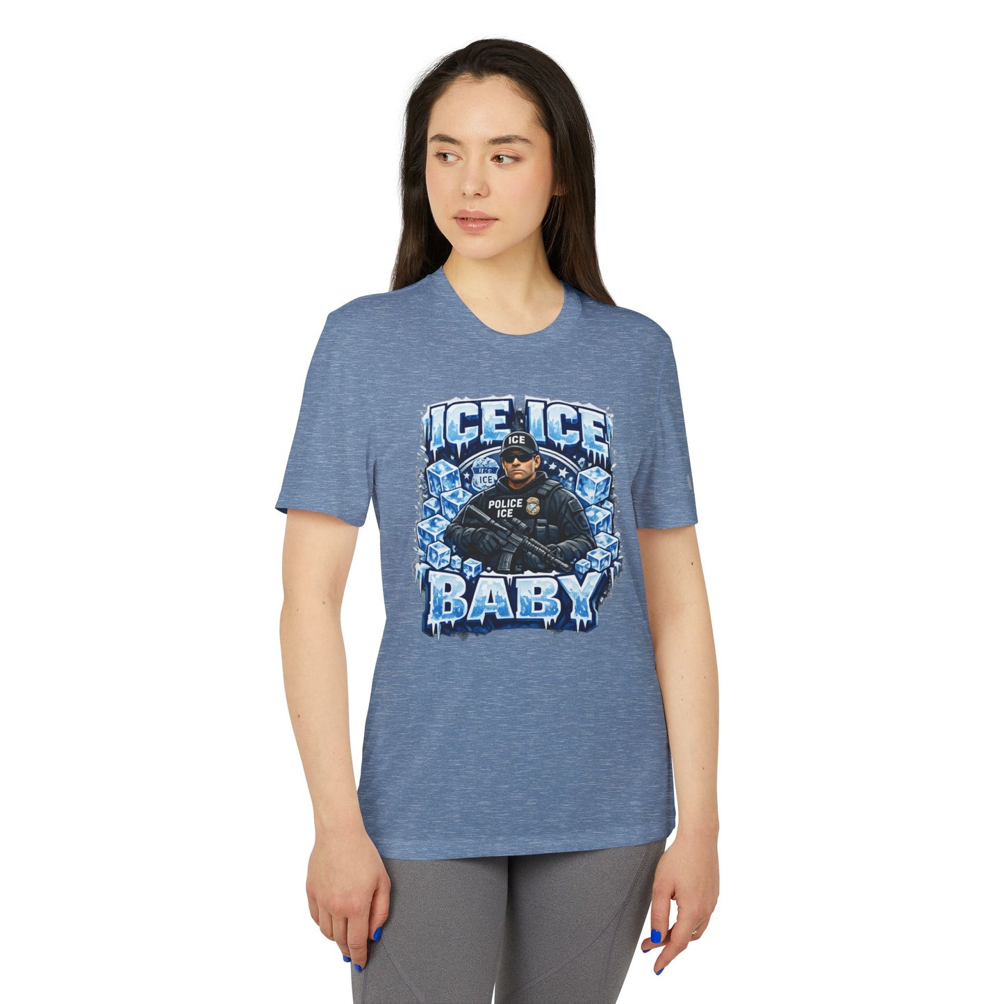 Ice Ice Baby ICE Agent Adidas Brand T-Shirt