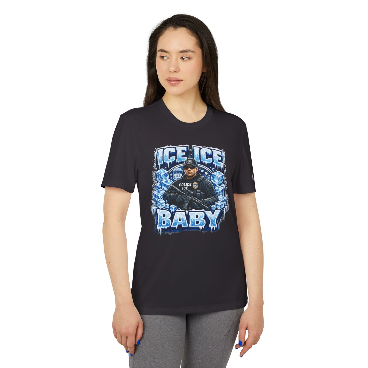 Ice Ice Baby ICE Agent Adidas Brand T-Shirt