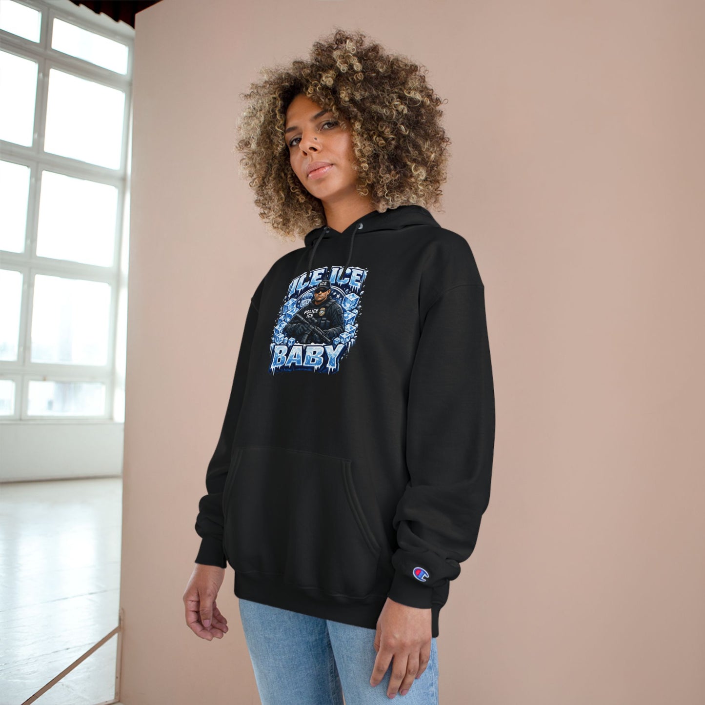 Ice Ice Baby ICE Agent Champion Brand Hoodie