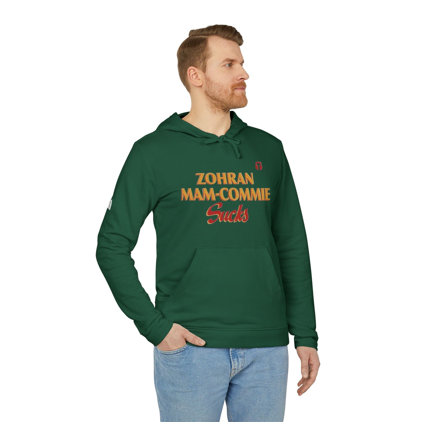 Zohran Mam-Commie Sucks Adidas Brand Hoodie