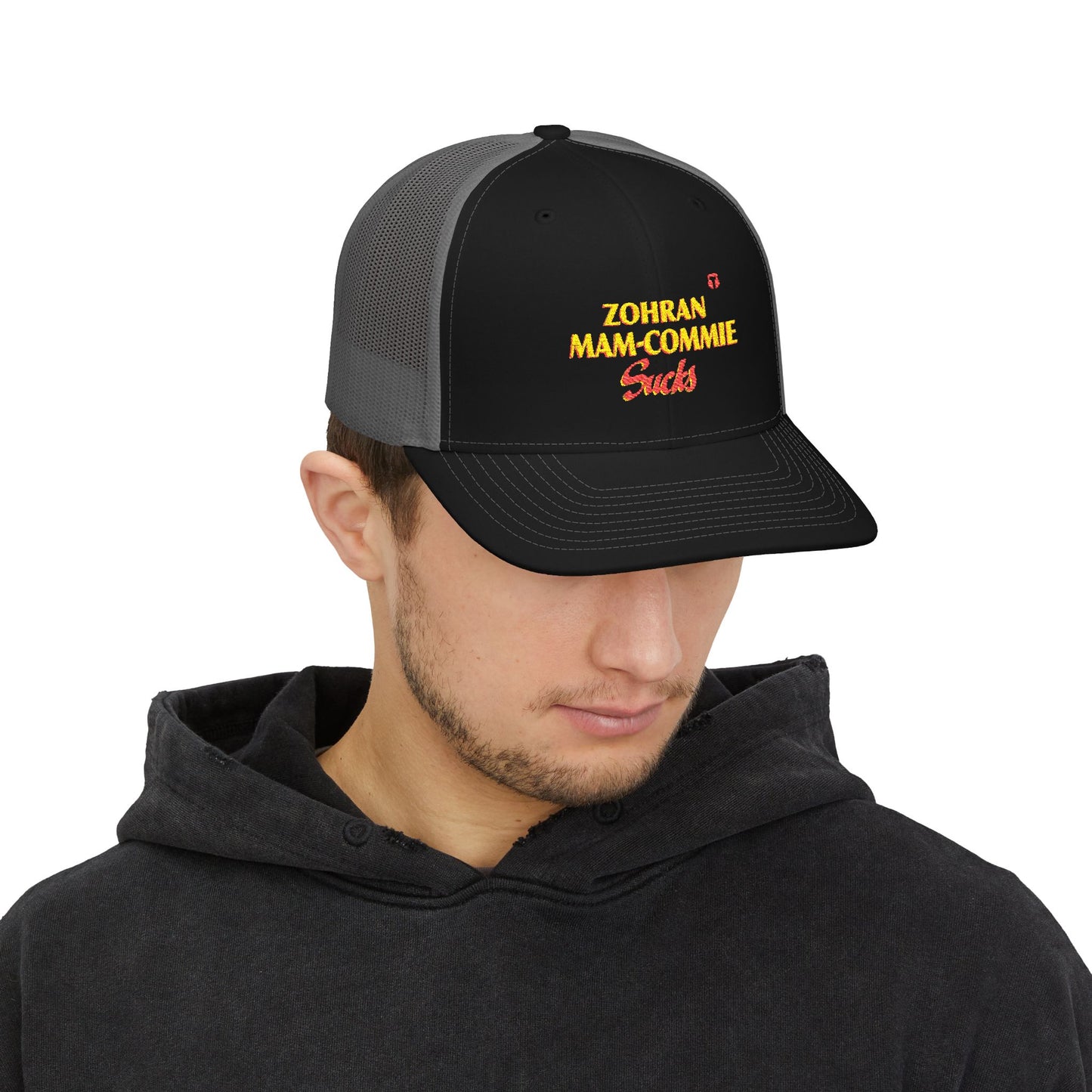 Zohran Mam-Commie Sucks Embroidered Trucker Hat