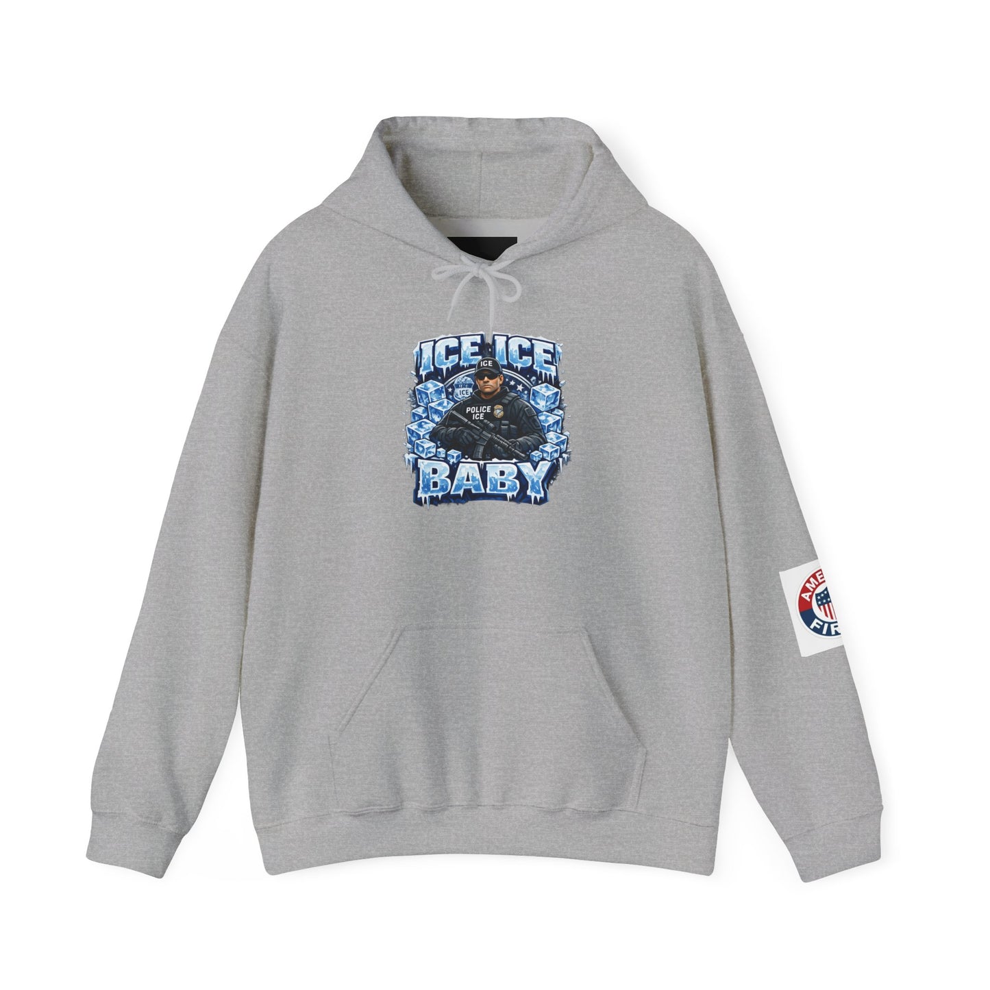 Ice Ice Baby ICE Agent Gildan Brand Hoodie