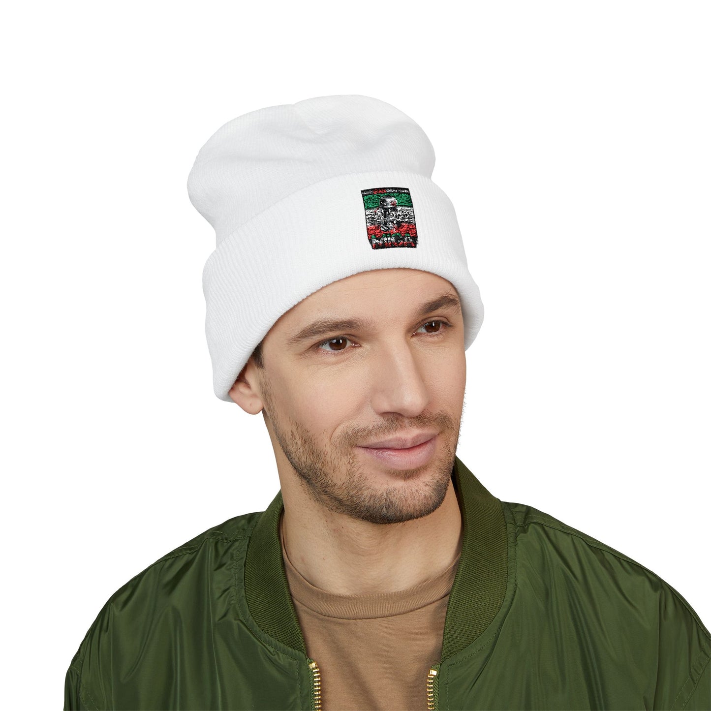 "Make Iran Great Again (MIGA)" Trump Embroidered Classic Cuffed Knit Hat