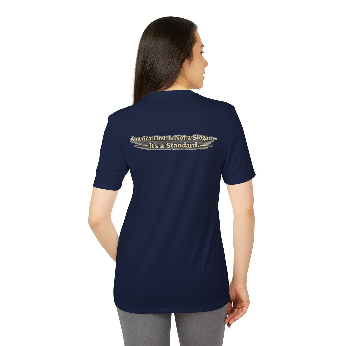 "Make America First Again" Book Merch Adidas Brand T-Shirt