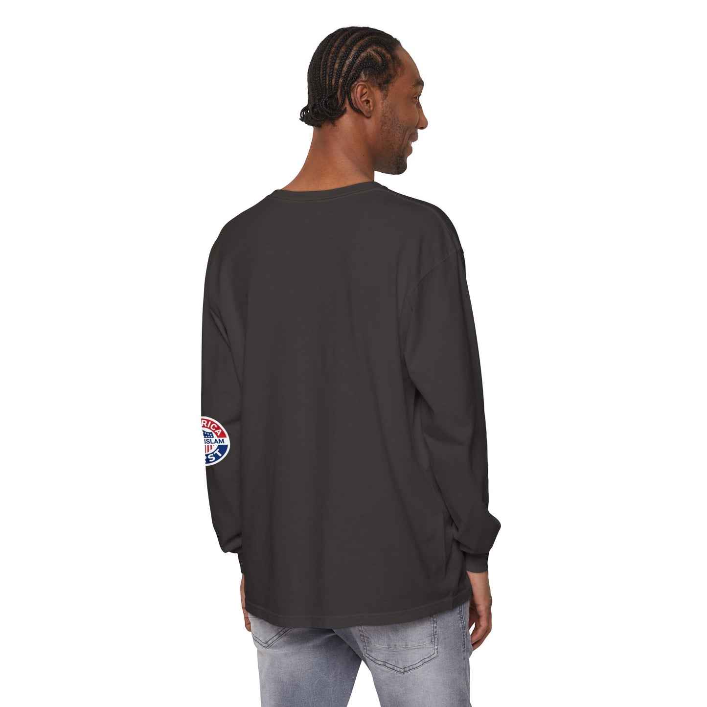 Zohran Mam-Commie Sucks/America First F*CK ISLAM Comfort Color Brand Long Sleeve T-Shirt