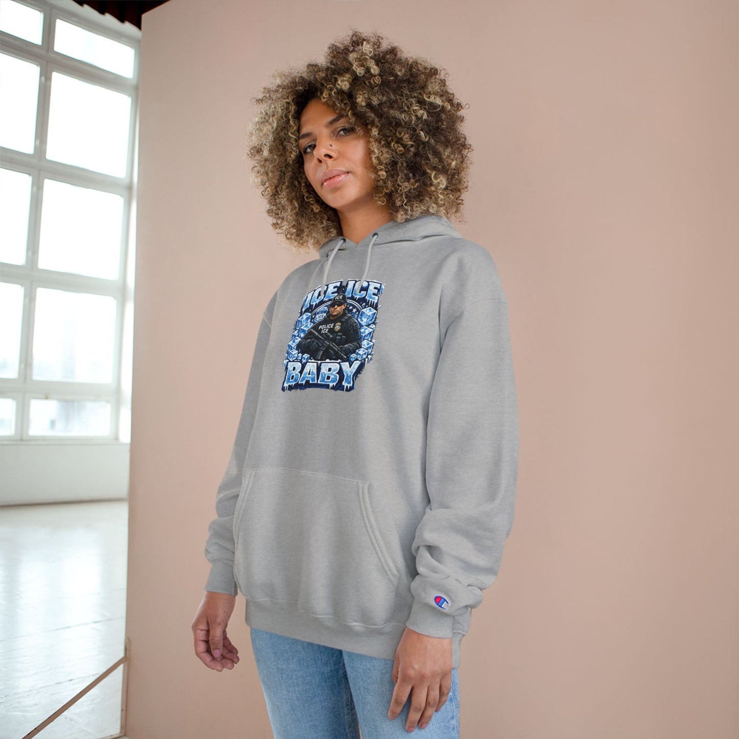 Ice Ice Baby ICE Agent Champion Brand Hoodie