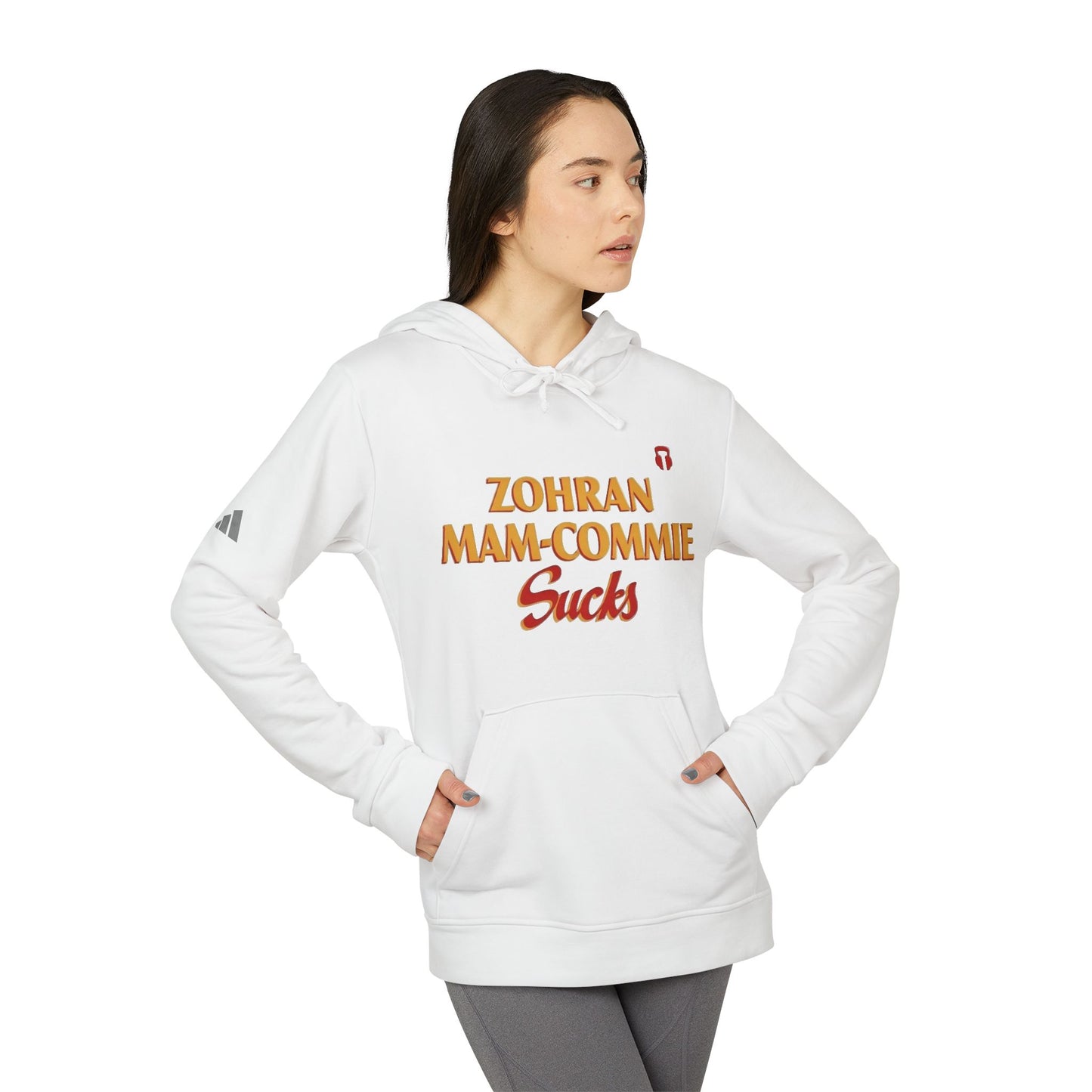 Zohran Mam-Commie Sucks Adidas Brand Hoodie
