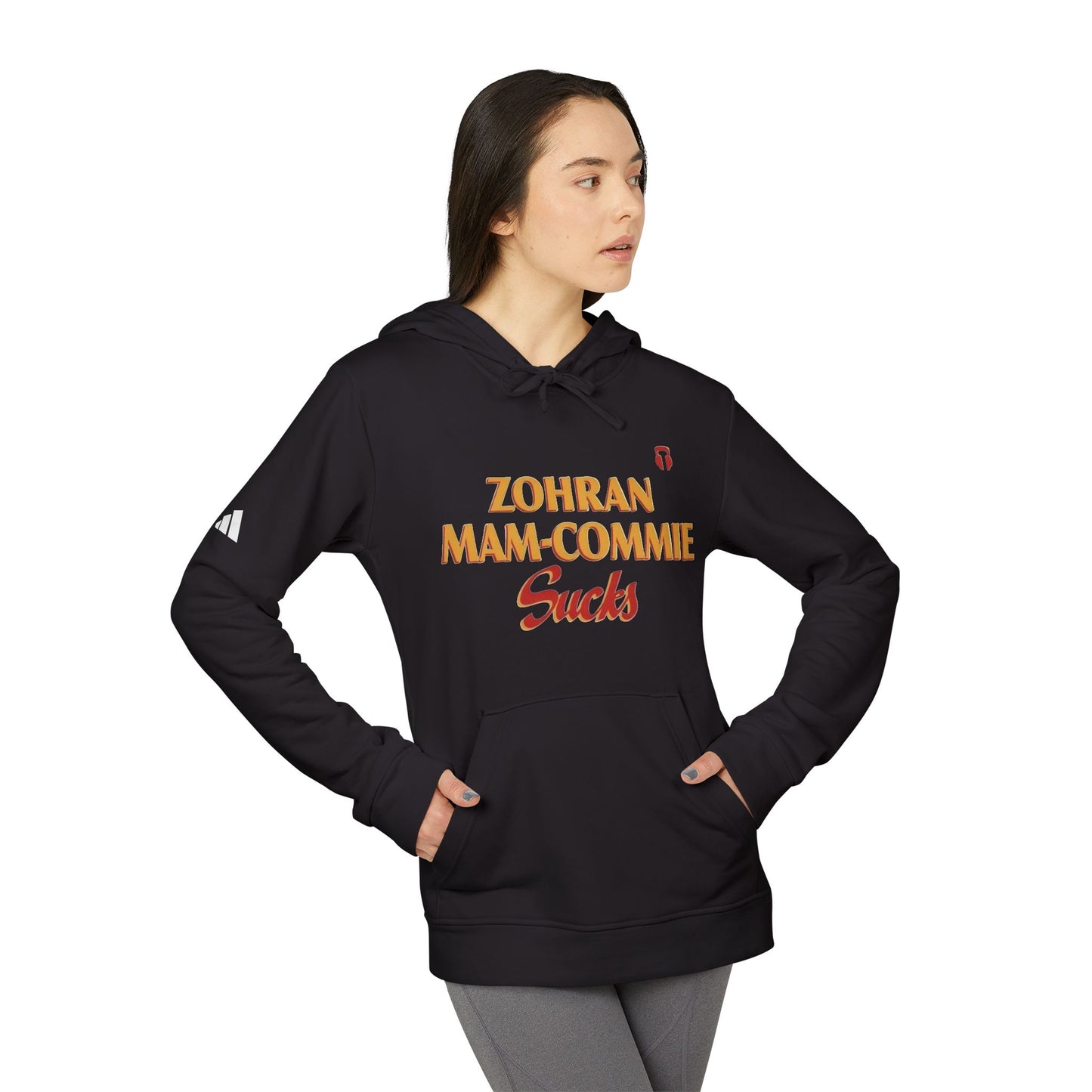 Zohran Mam-Commie Sucks Adidas Brand Hoodie