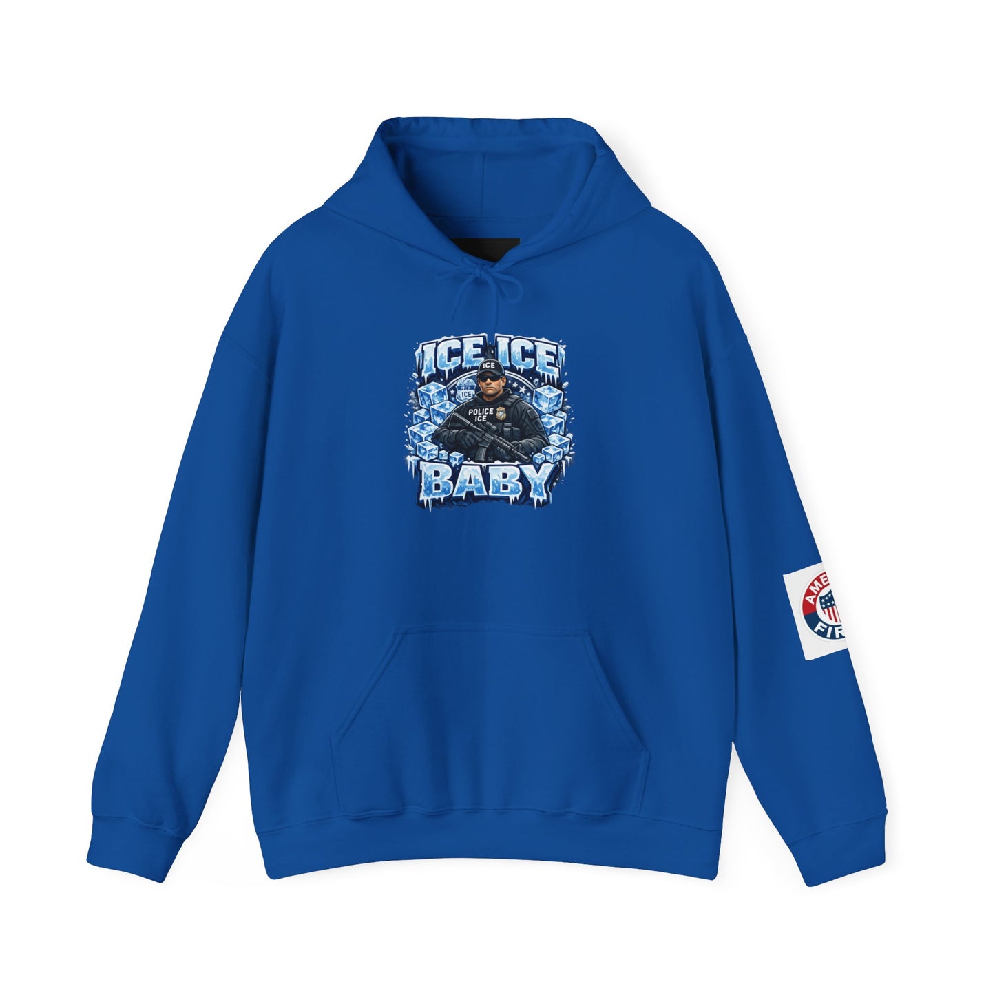 Ice Ice Baby ICE Agent Gildan Brand Hoodie