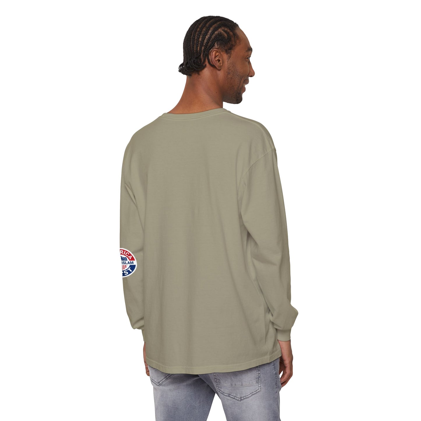 Zohran Mam-Commie Sucks/America First F*CK ISLAM Comfort Color Brand Long Sleeve T-Shirt