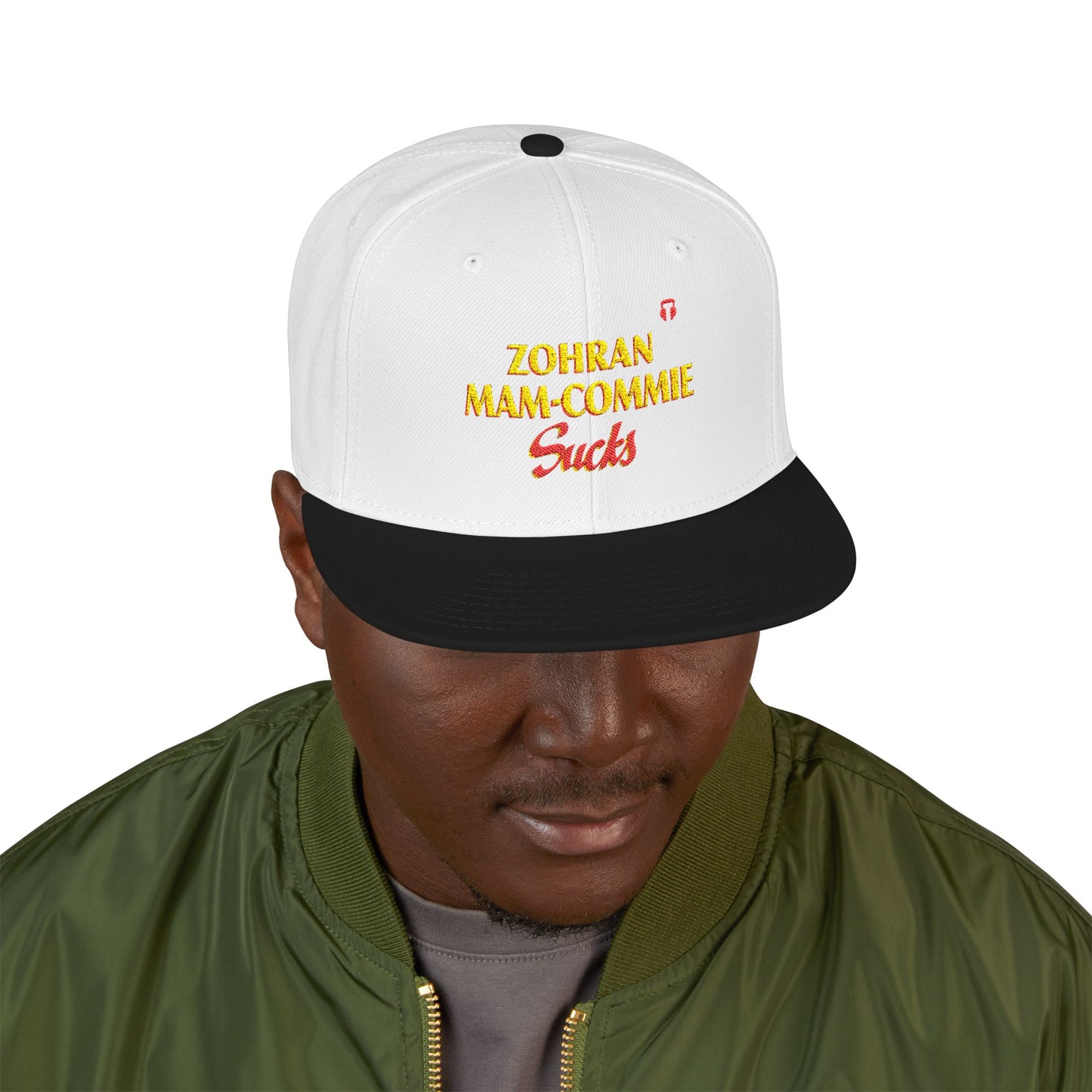 Zohran Mam-Commie Sucks Embroidered Snapback Hat