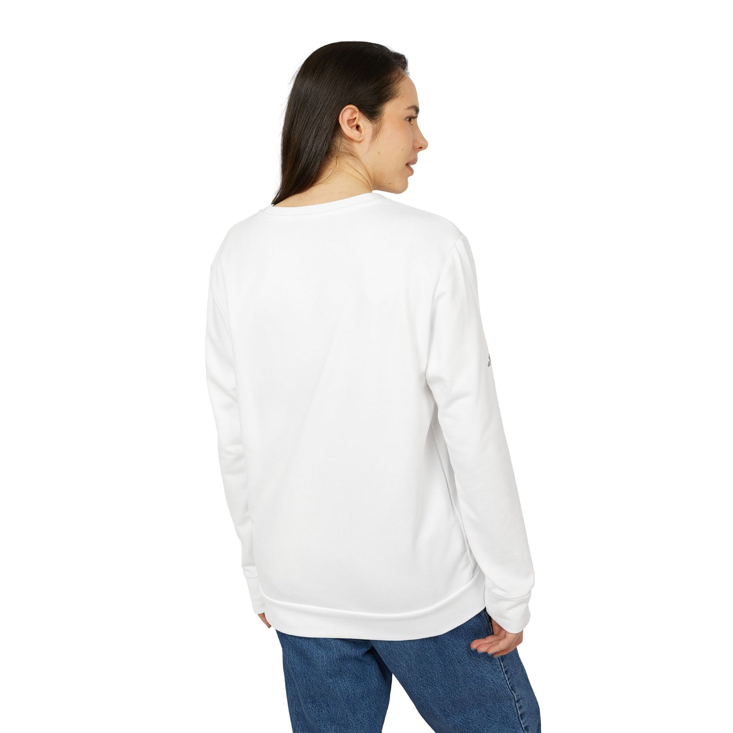 "Quality Learing Center" 1-800-FRAUD Adidas Brand Crewneck Sweatshirt