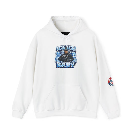 Ice Ice Baby ICE Agent Gildan Brand Hoodie
