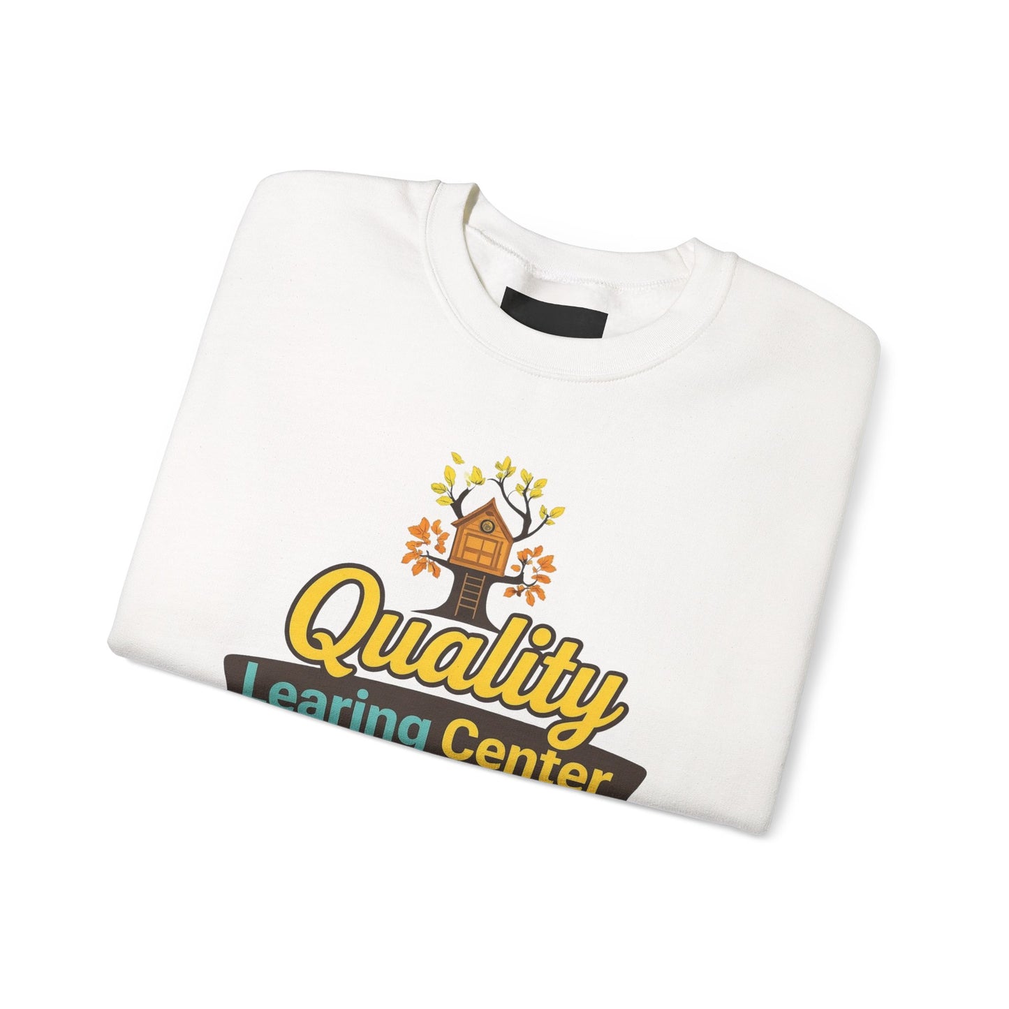 "Quality Learing Center" 1-800-FRAUD Gildan Brand Crewneck Sweatshirt