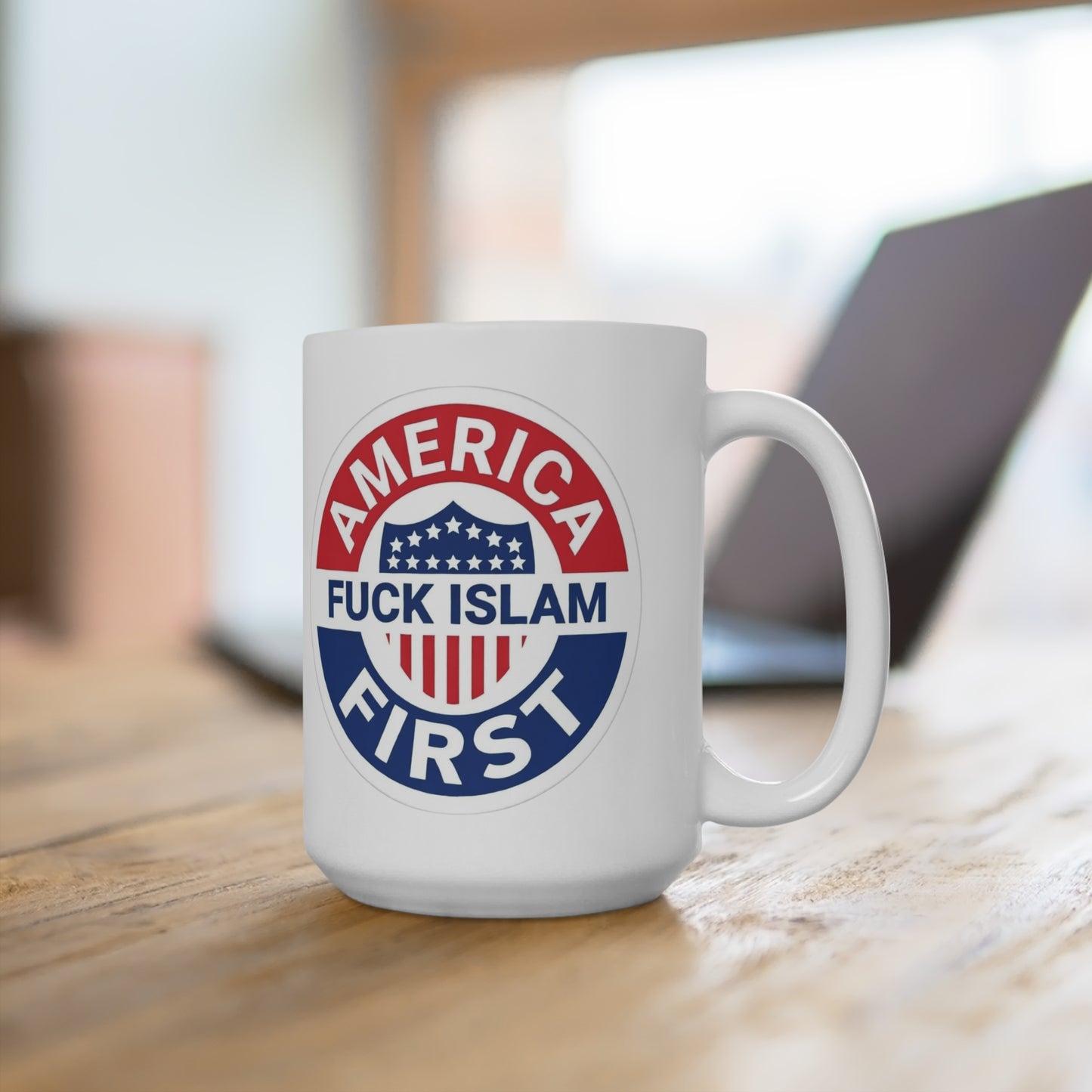 Zohran Mam-Commie Sucks/America First F*CK ISLAM 11oz Coffee Mug