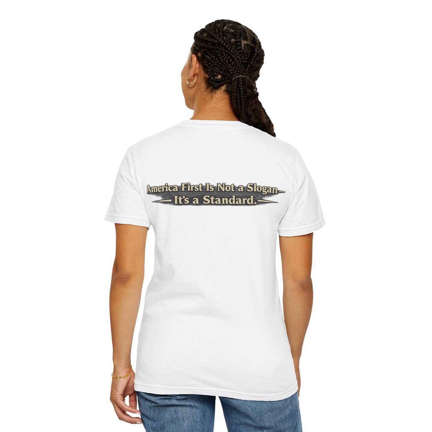 "Make America First Again" Book Merch Comfort Color Brand T-Shirt