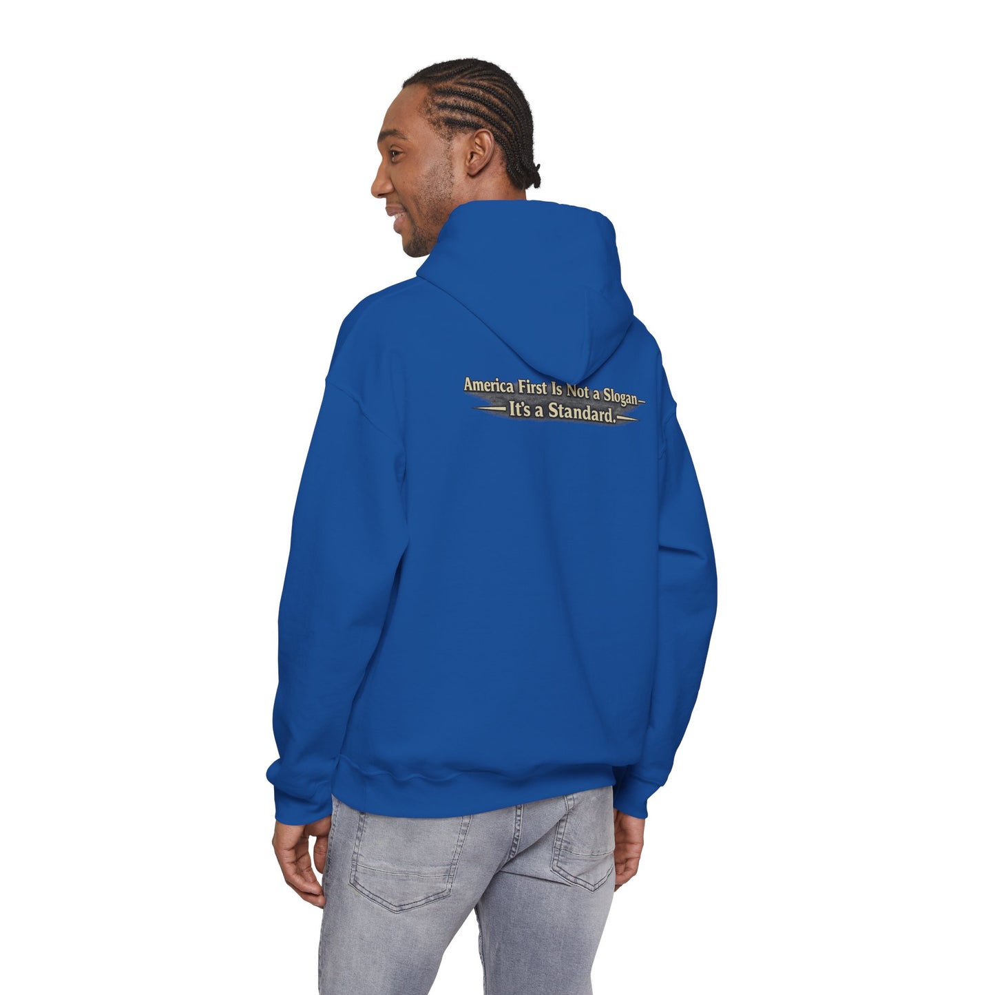"Make America First Again" America First Is Not A Slogan - It's A Standard Comfort Color Brand Hoodie