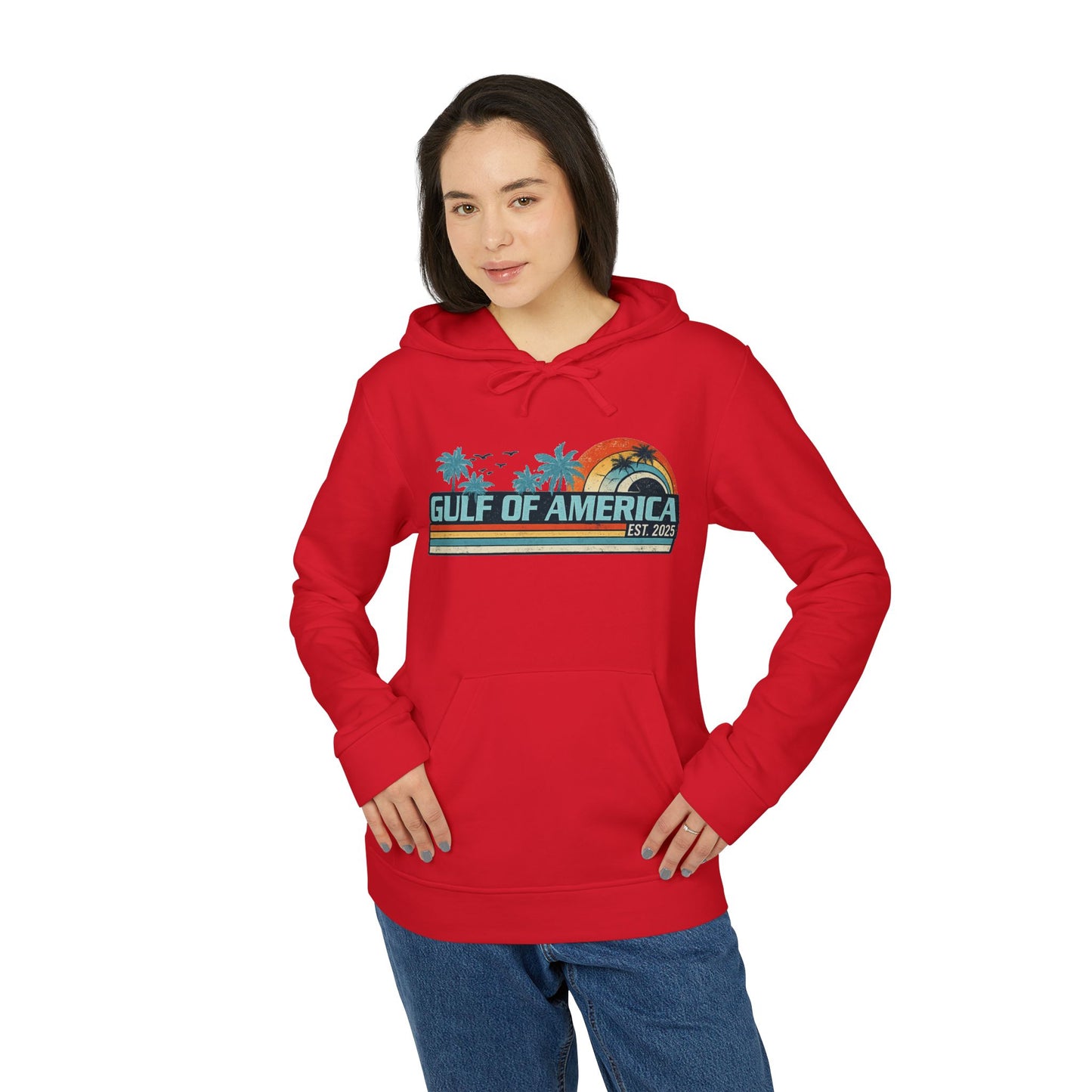Gulf of America Vintage Adidas Brand Hoodie