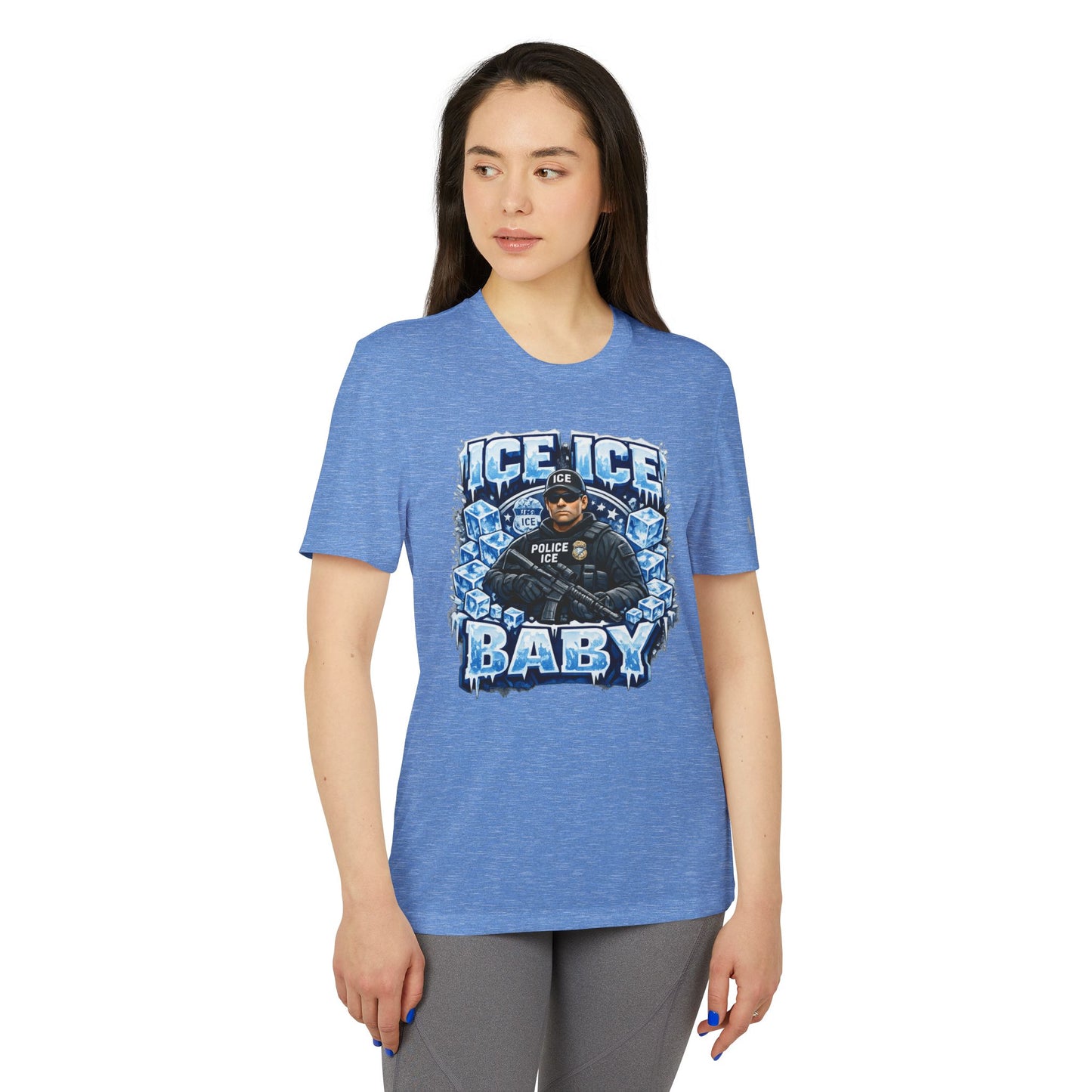 Ice Ice Baby ICE Agent Adidas Brand T-Shirt