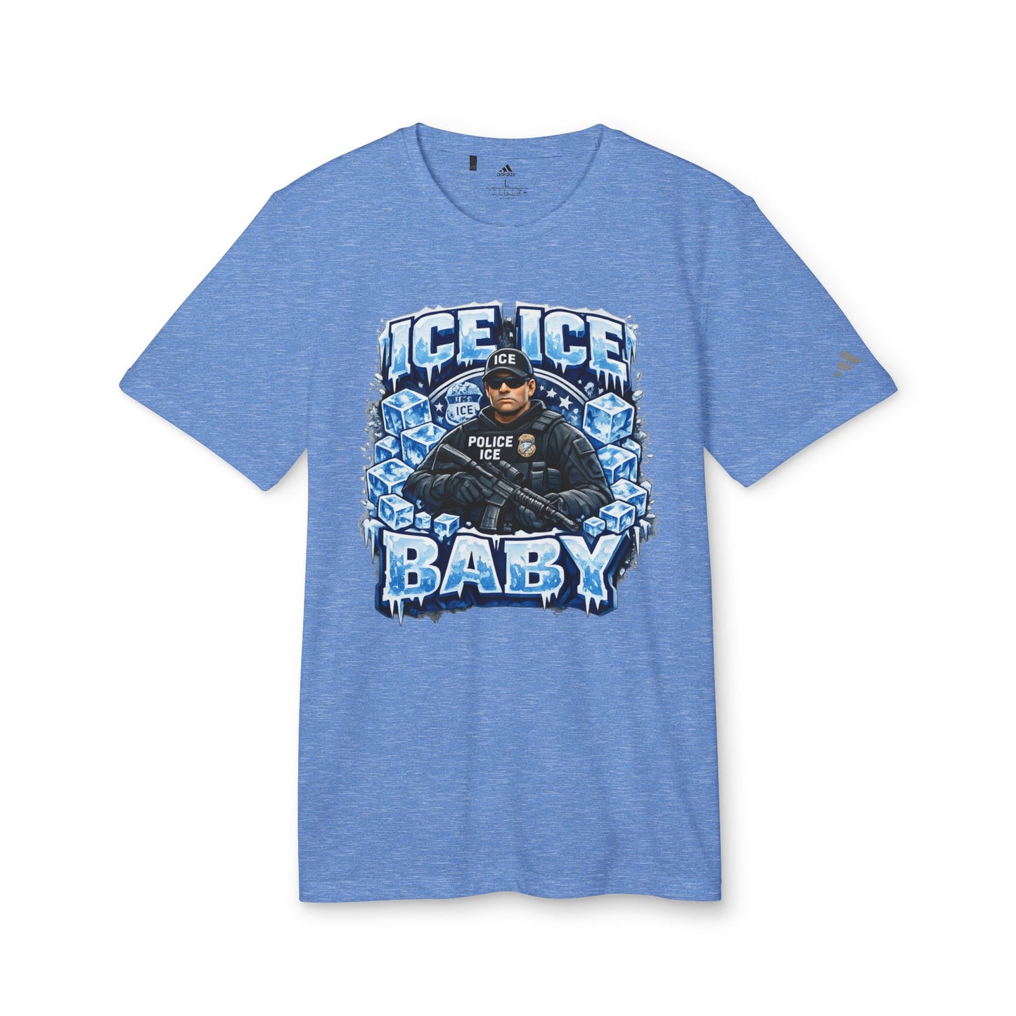 Ice Ice Baby ICE Agent Adidas Brand T-Shirt