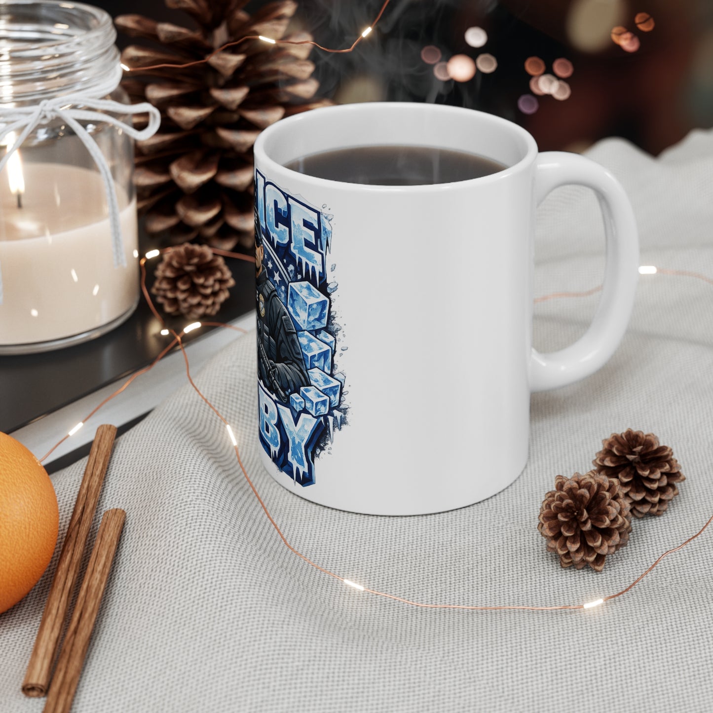 Ice Ice Baby ICE Agent 11oz Coffee Mug-Center Of Mug