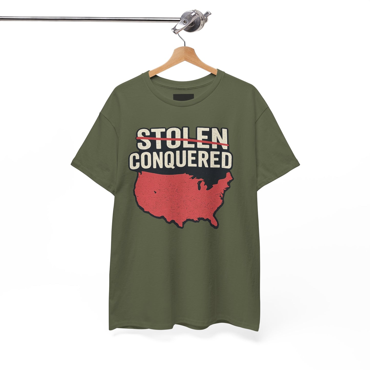 Stolen Conquered USA Gildan Brand T-Shirt
