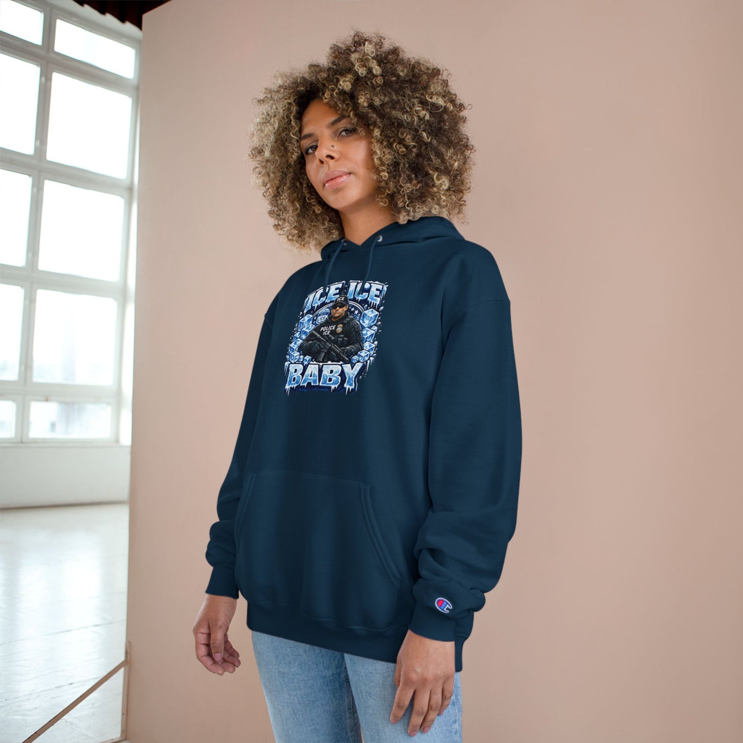 Ice Ice Baby ICE Agent Champion Brand Hoodie