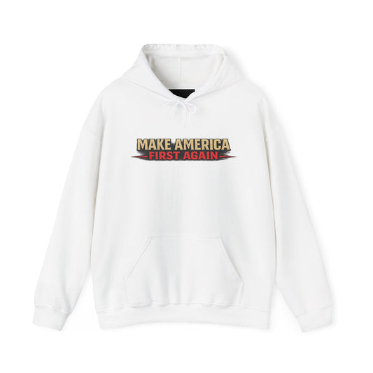 "Make America First Again" America First Is Not A Slogan - It's A Standard Comfort Color Brand Hoodie