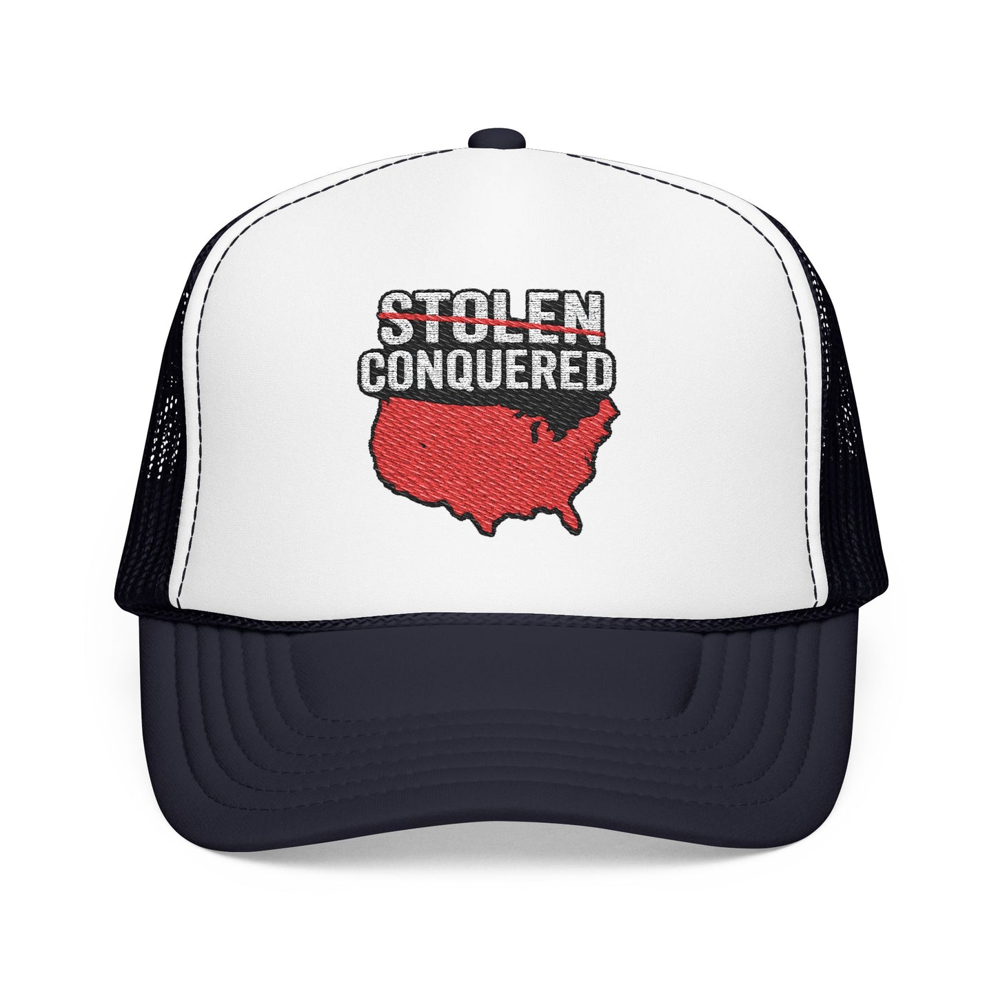 Stolen Conquered USA Embroidered Trucker Hat