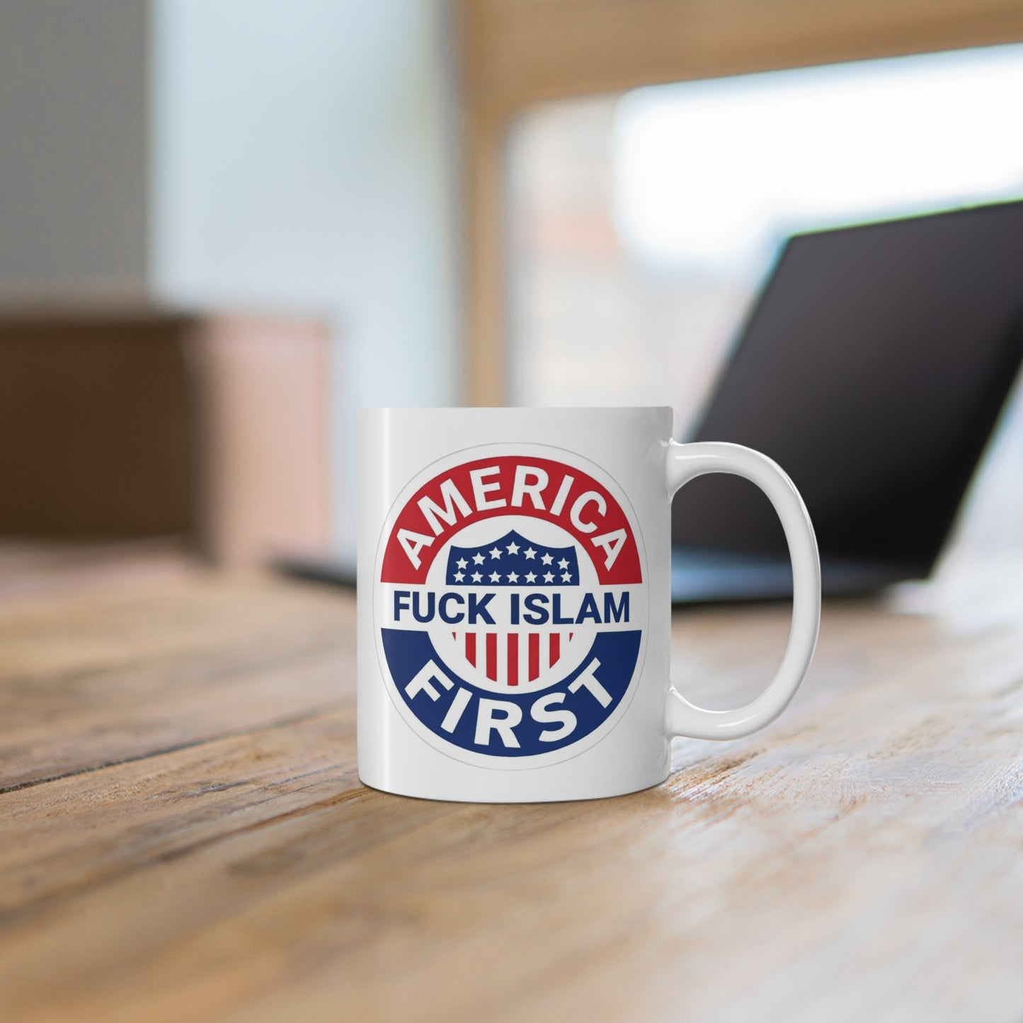 Zohran Mam-Commie Sucks/America First F*CK ISLAM 11oz Coffee Mug