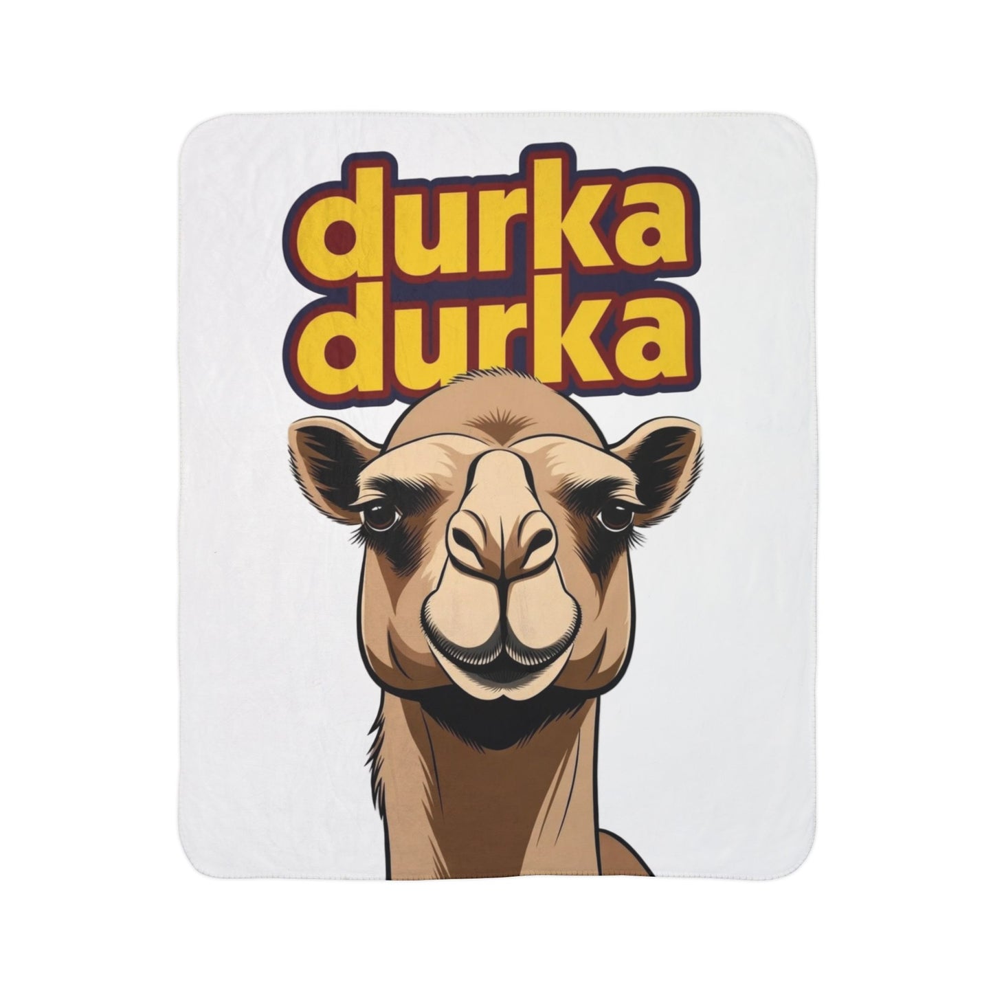 "Durka Durka" Camel Fleece Sherpa Blanket