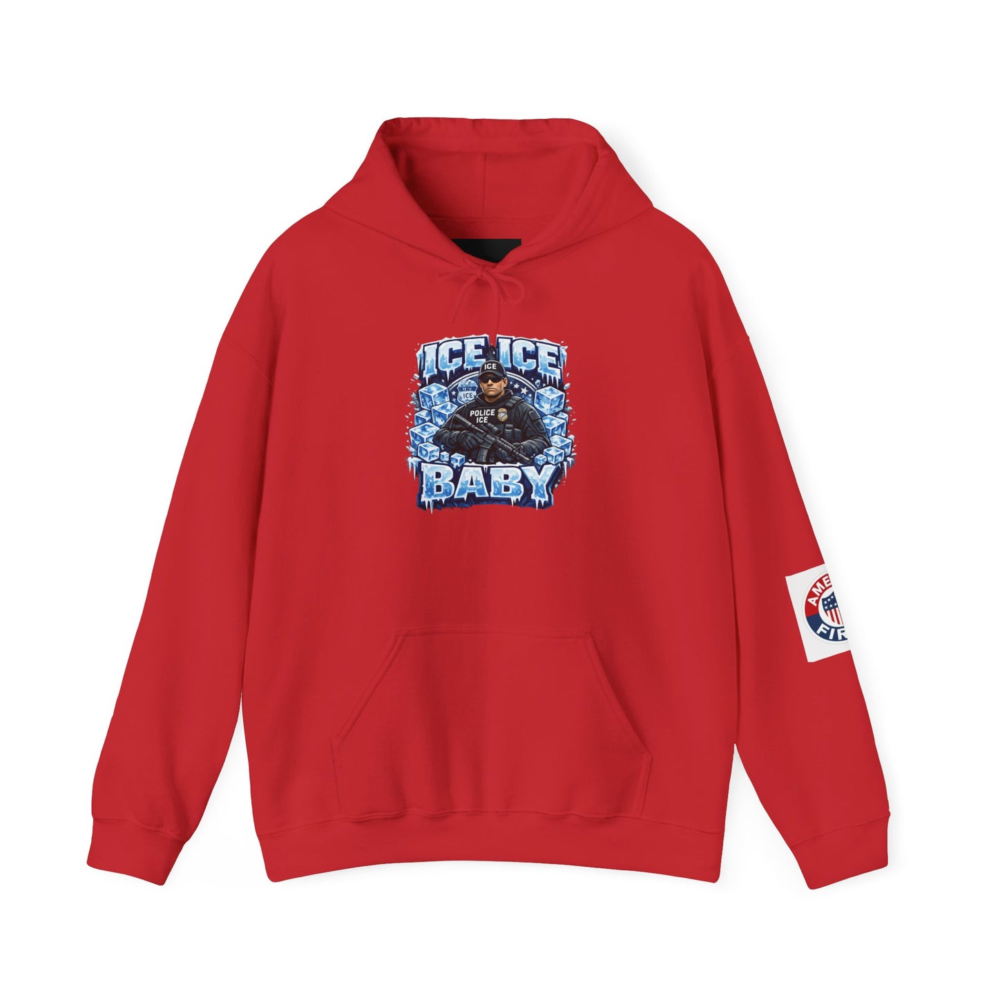 Ice Ice Baby ICE Agent Gildan Brand Hoodie