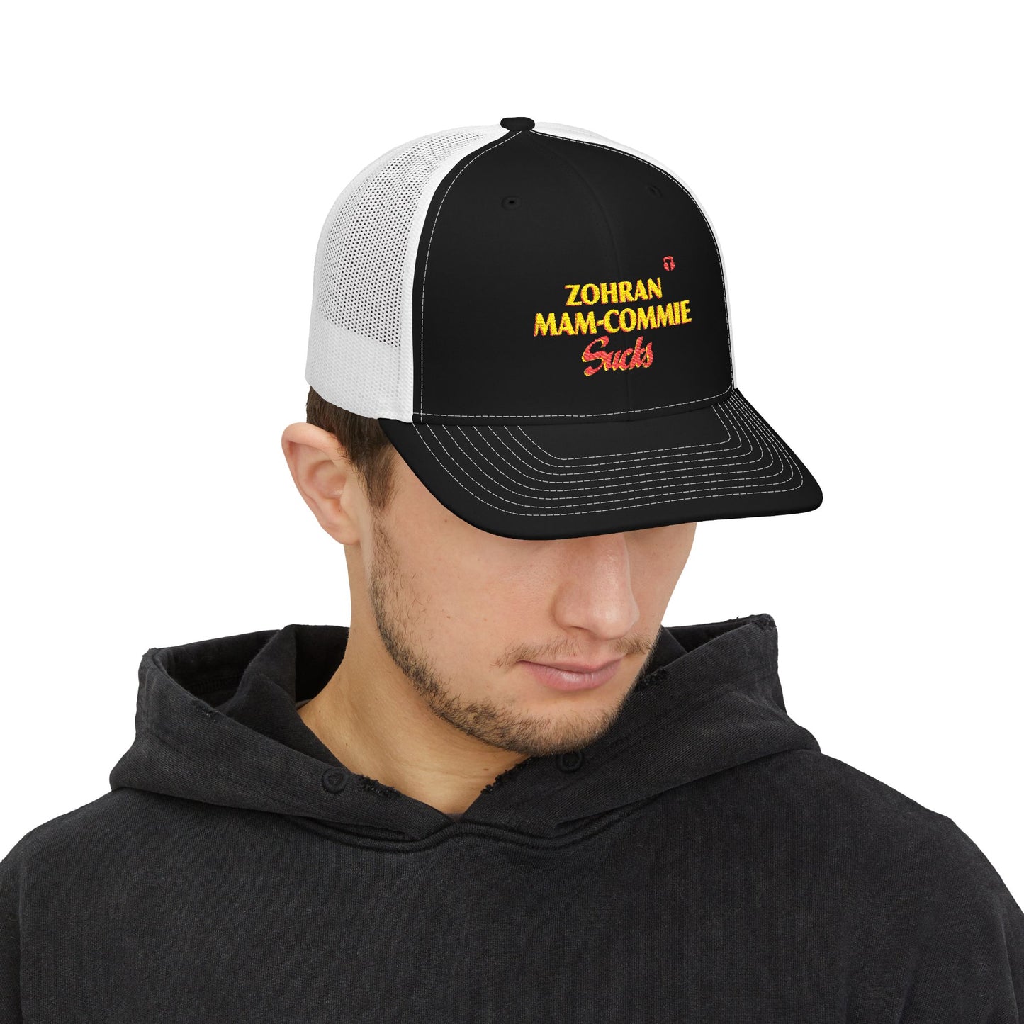 Zohran Mam-Commie Sucks Embroidered Trucker Hat