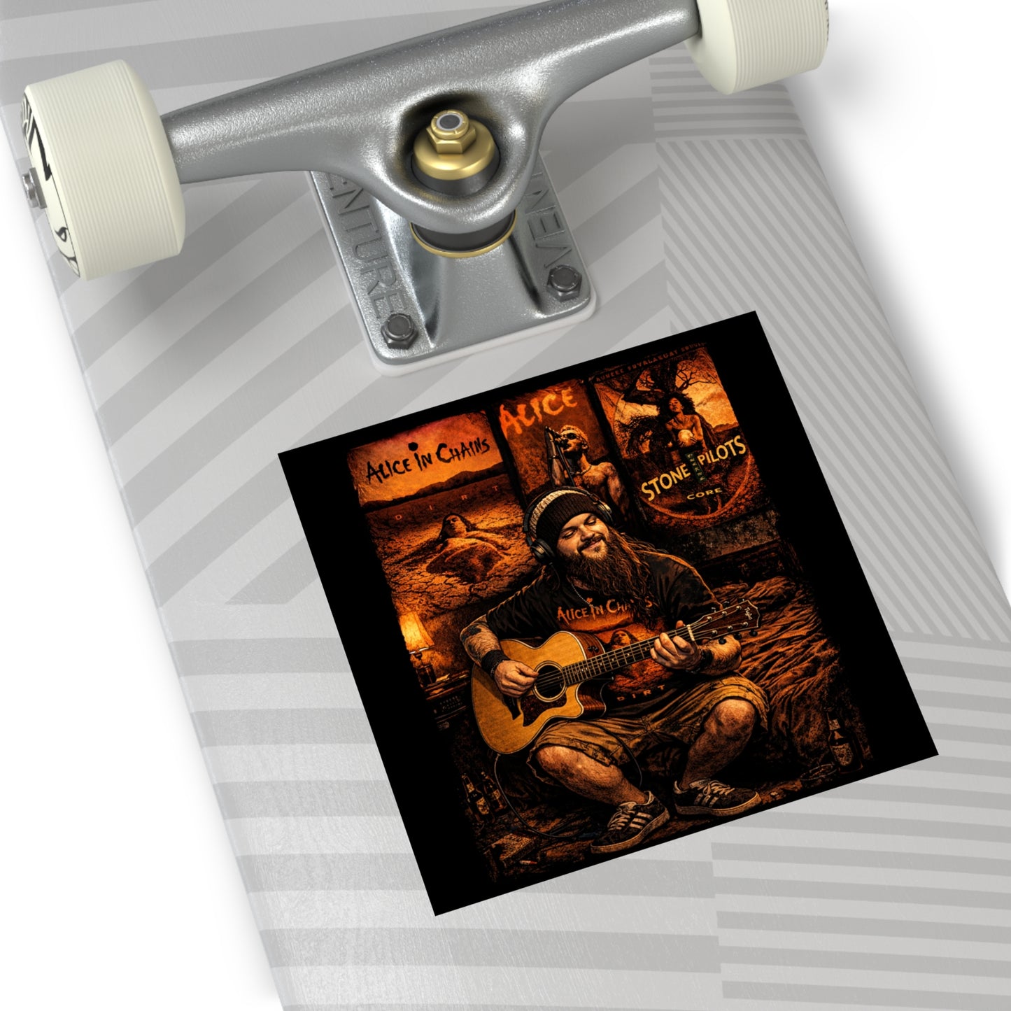 Gronati III 90s Retro Grunge Square Vinyl Sticker