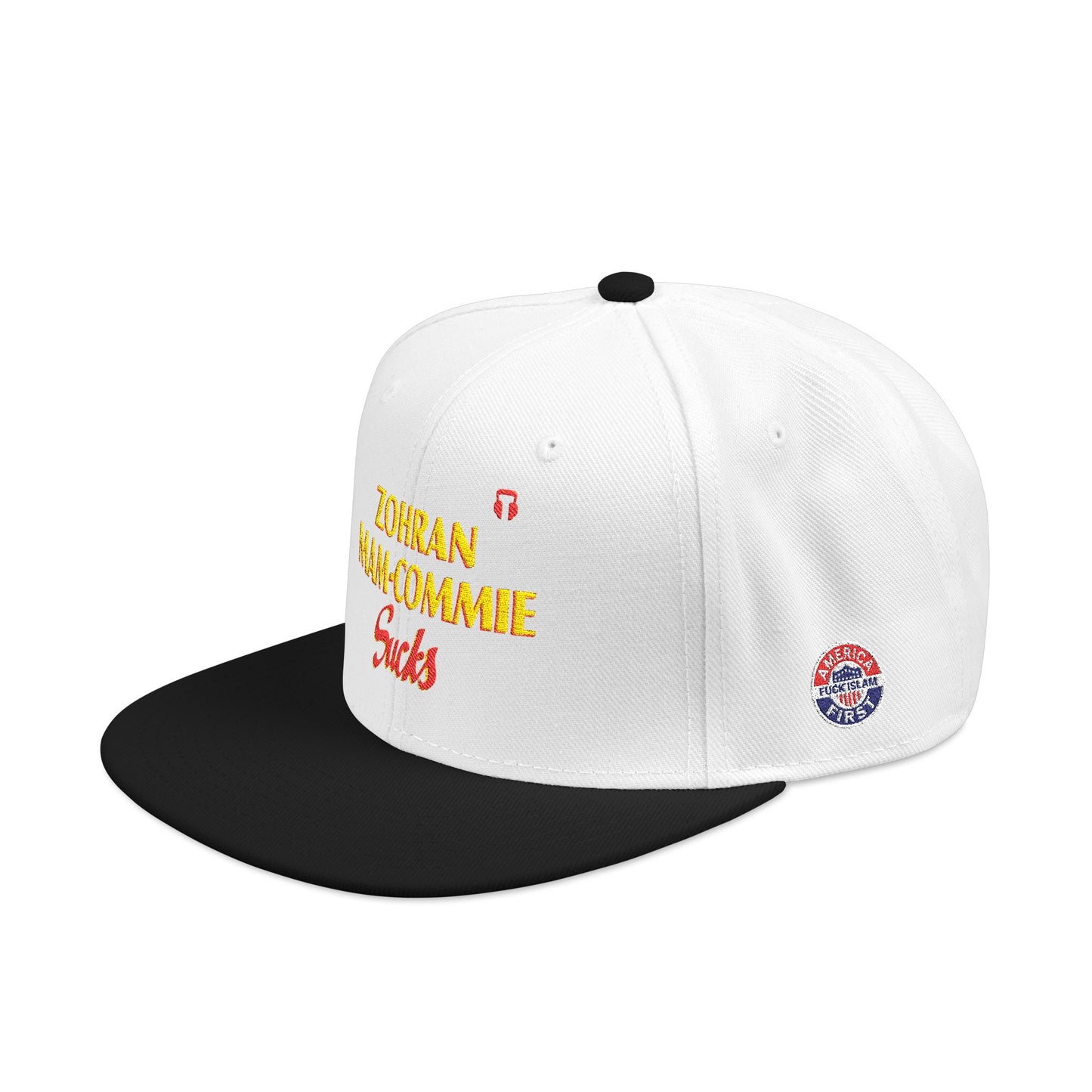 Zohran Mam-Commie Sucks Embroidered Snapback Hat