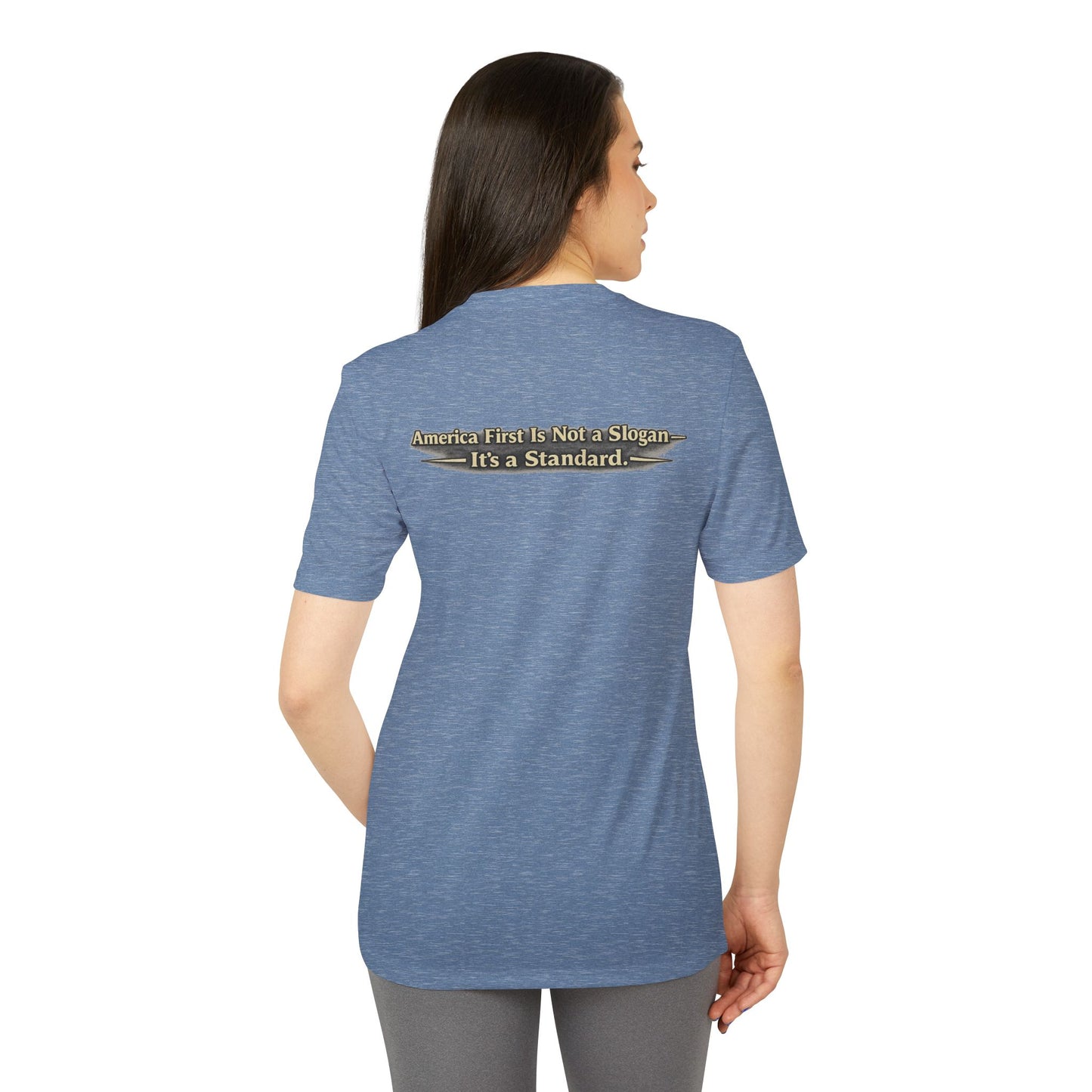 "Make America First Again" Book Merch Adidas Brand T-Shirt