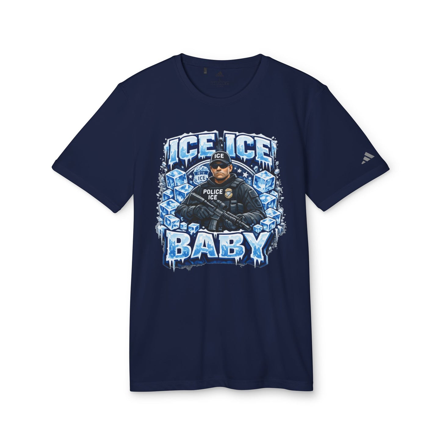Ice Ice Baby ICE Agent Adidas Brand T-Shirt
