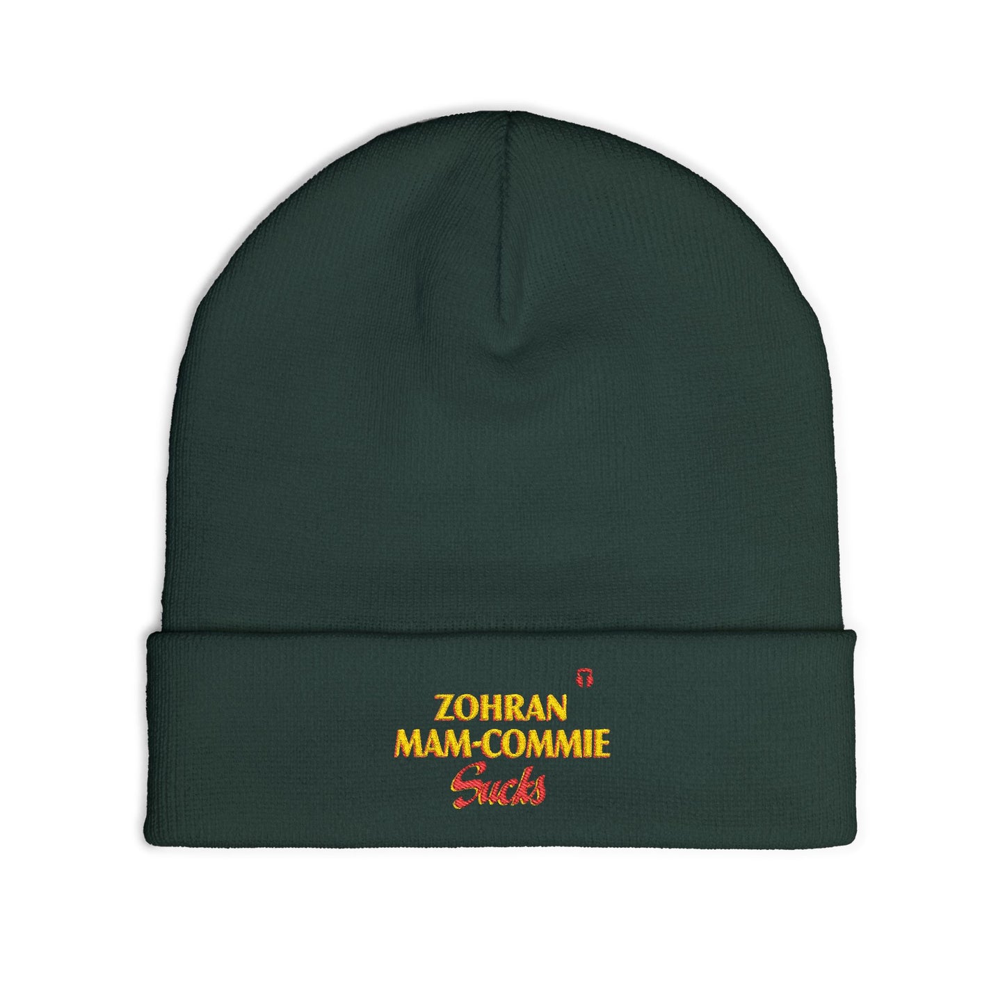 Zohran Mam-Commie Sucks Embroidered Knit Beanie