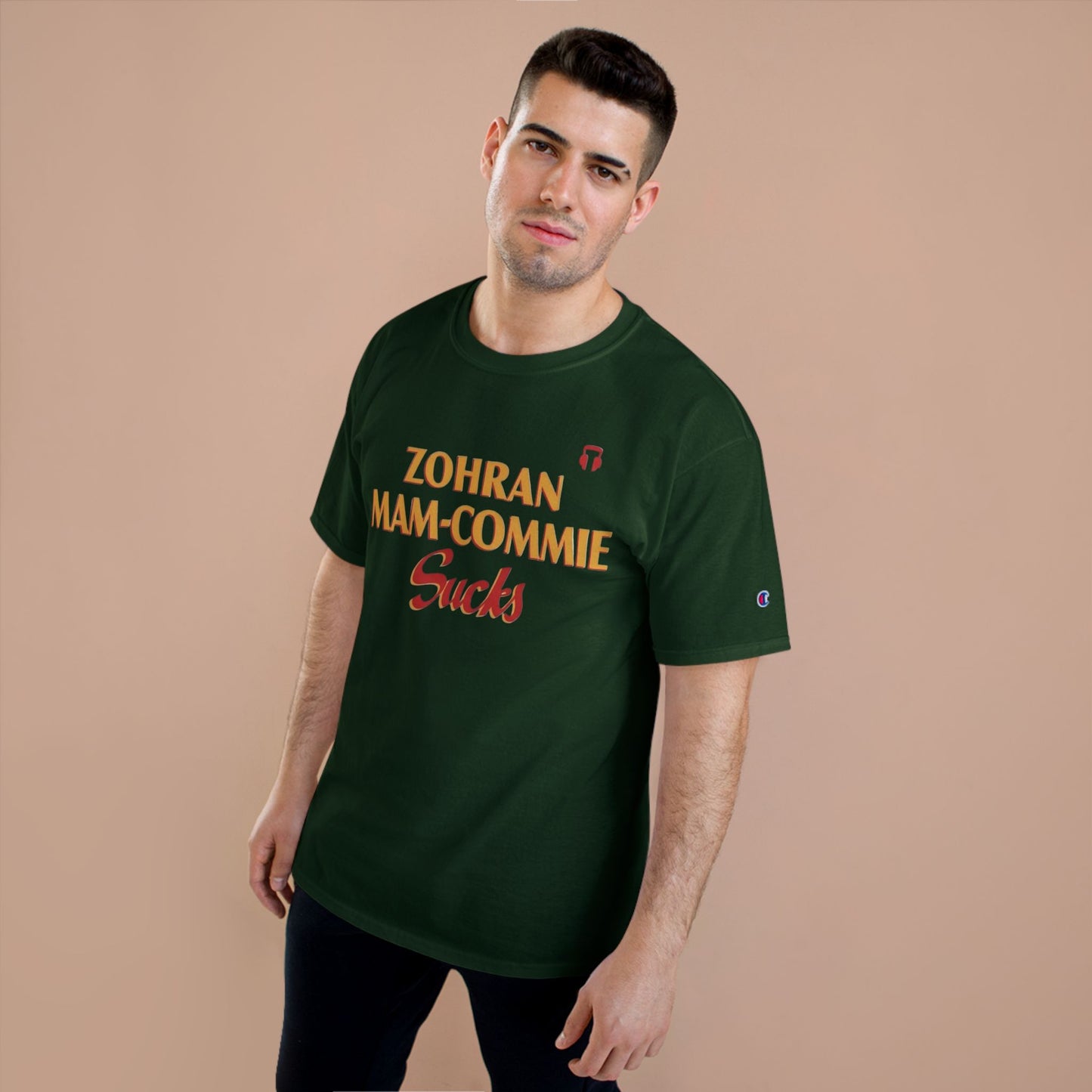 Zohran Mam-Commie Sucks Champion Brand T-Shirt