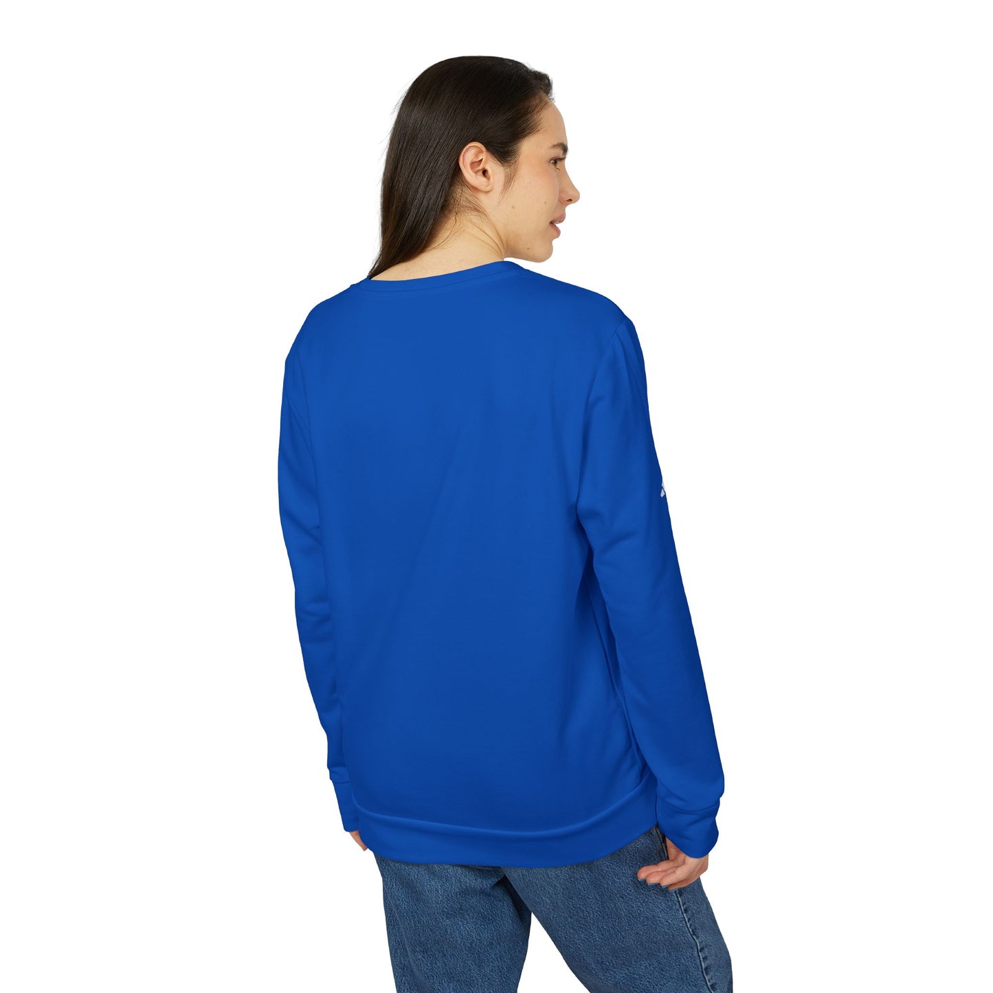 "Quality Learing Center" 1-800-FRAUD Adidas Brand Crewneck Sweatshirt