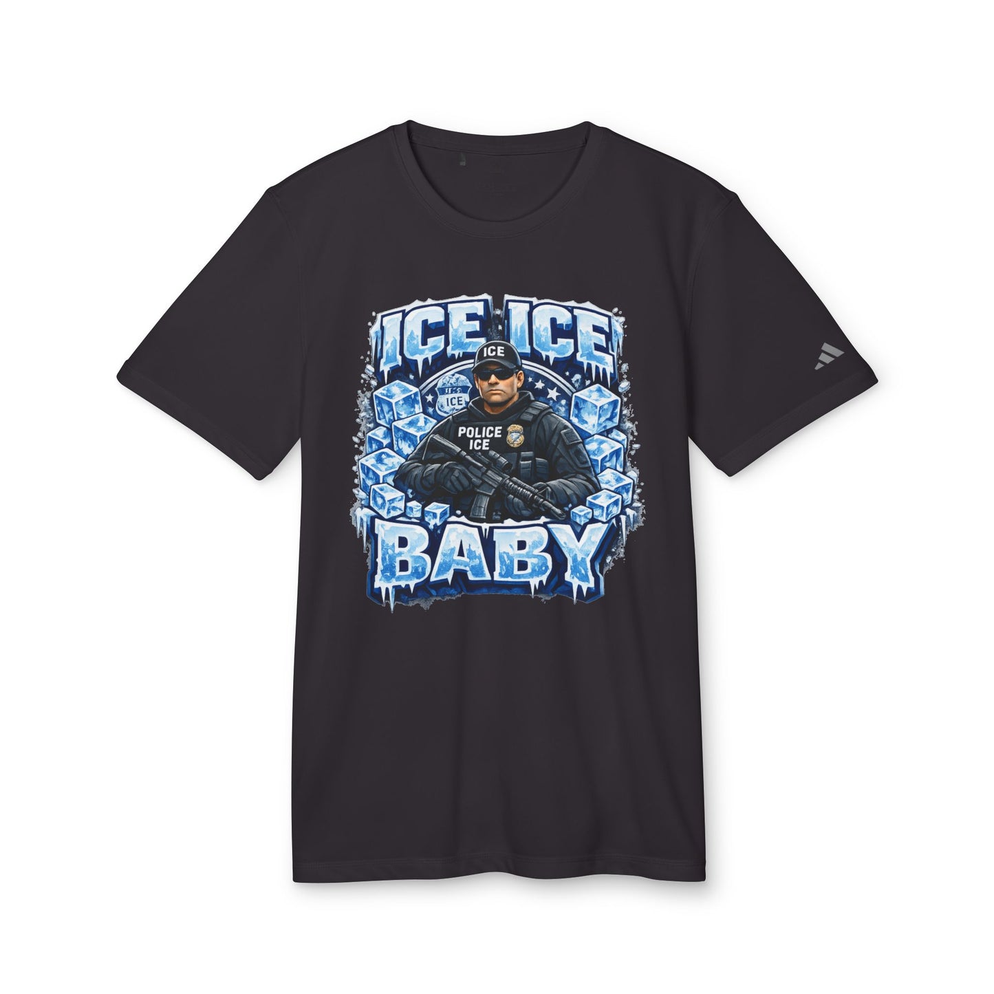 Ice Ice Baby ICE Agent Adidas Brand T-Shirt