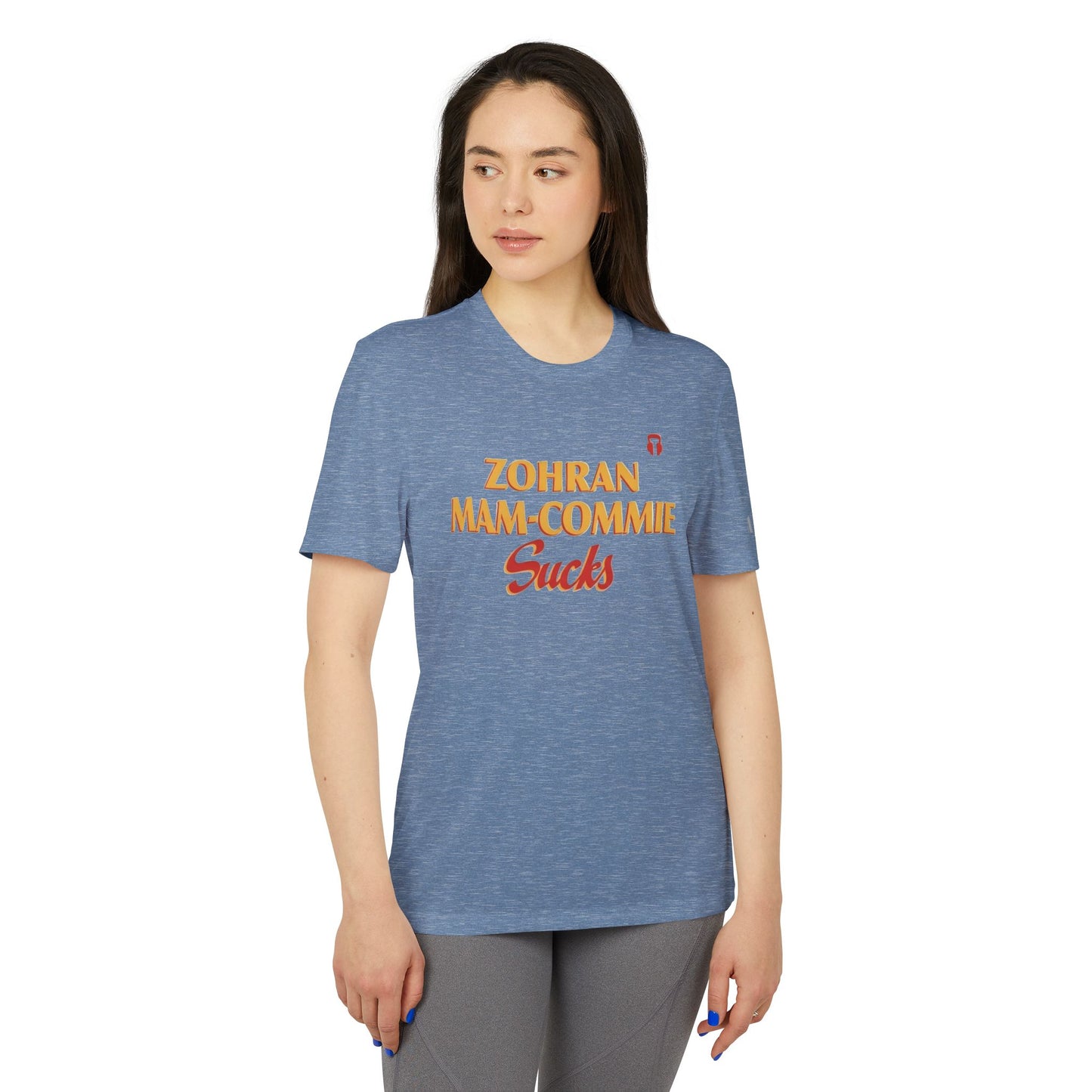 Zohran Mam-Commie Sucks Adidas Brand T-Shirt