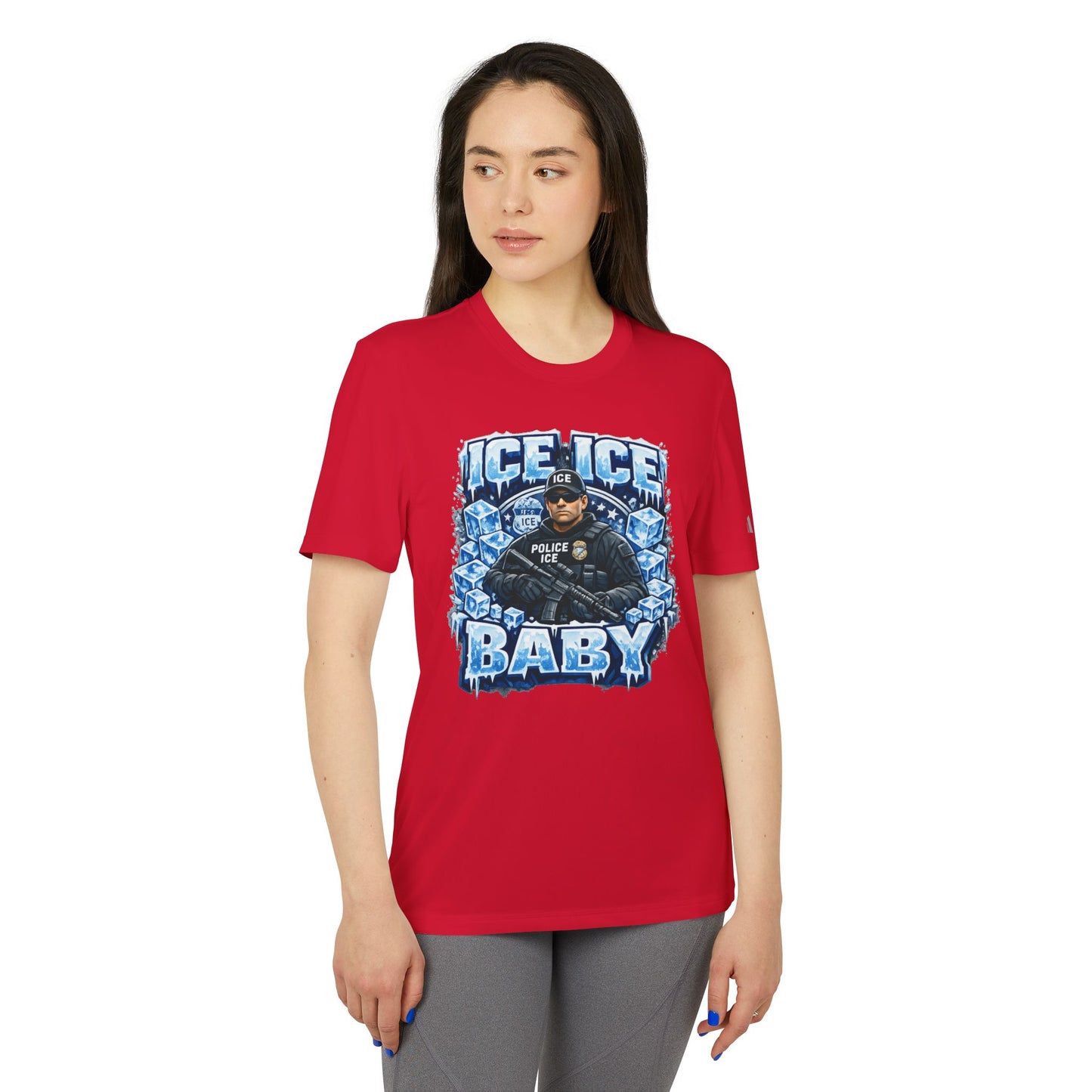 Ice Ice Baby ICE Agent Adidas Brand T-Shirt